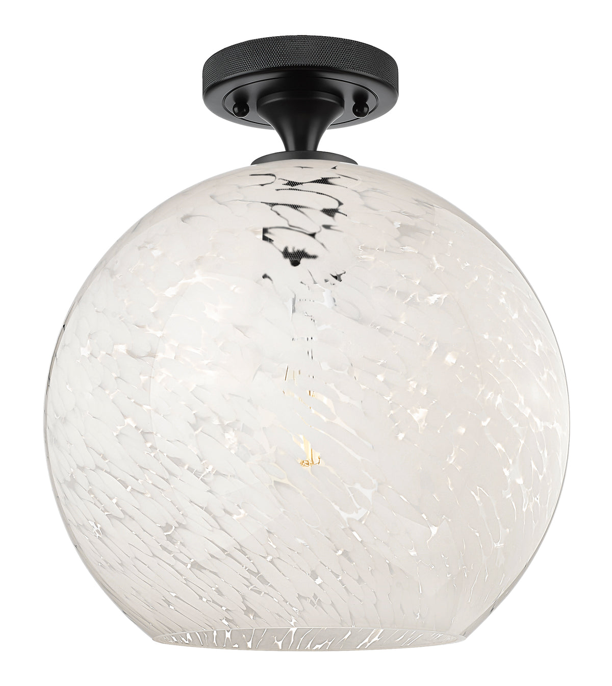 12-Inch 1-Light Semi-Flush Mount 13-Inch High