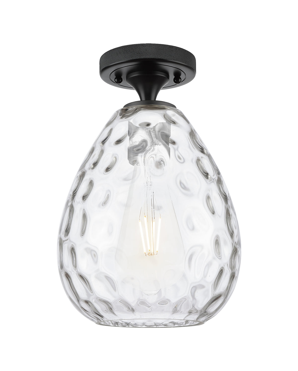 Waverly 8-Inch 1-Light Semi-Flush Mount 11.5-Inch High
