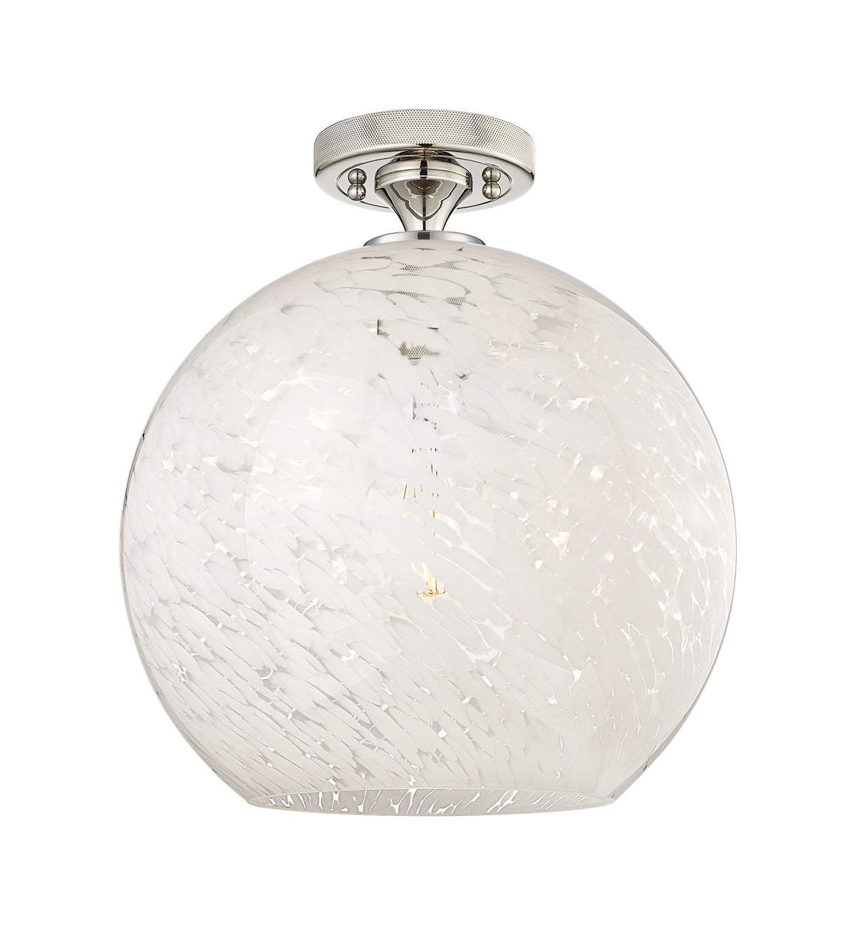 12-Inch 1-Light Semi-Flush Mount 13-Inch High