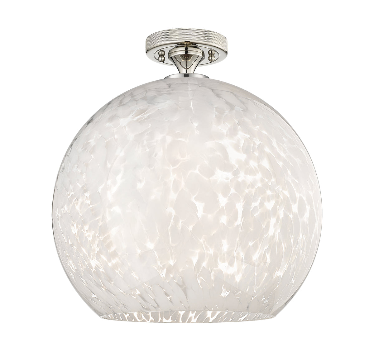 14-Inch 1-Light Semi-Flush Mount 14.5-Inch High