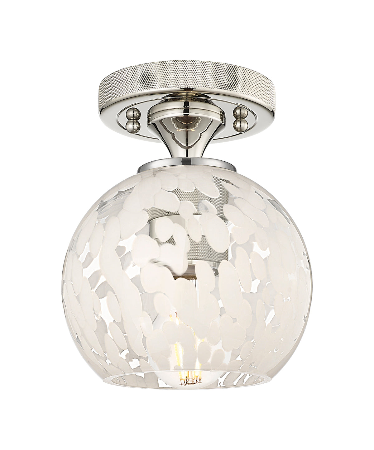 6-Inch 1-Light Semi-Flush Mount 7.5-Inch High