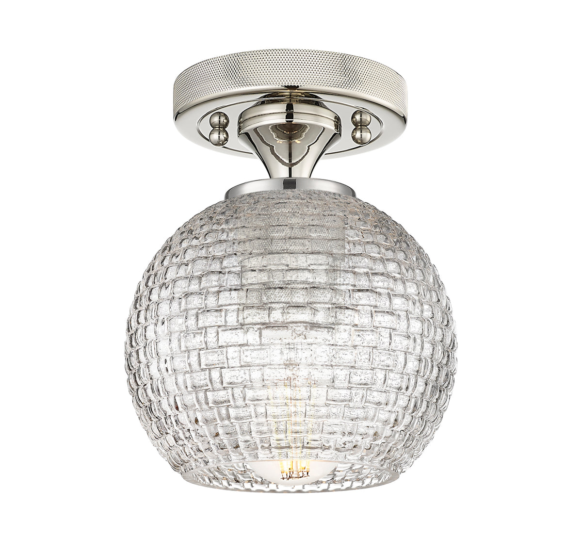 Athens 6-Inch 1-Light Semi-Flush Mount 7.625-Inch High