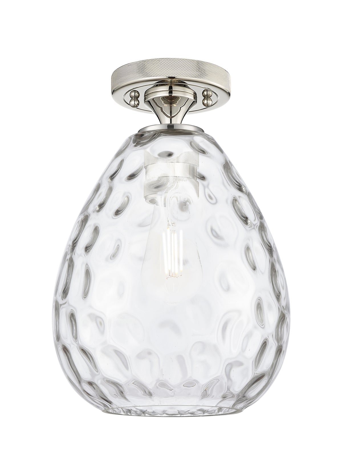 Waverly 8-Inch 1-Light Semi-Flush Mount 11.5-Inch High
