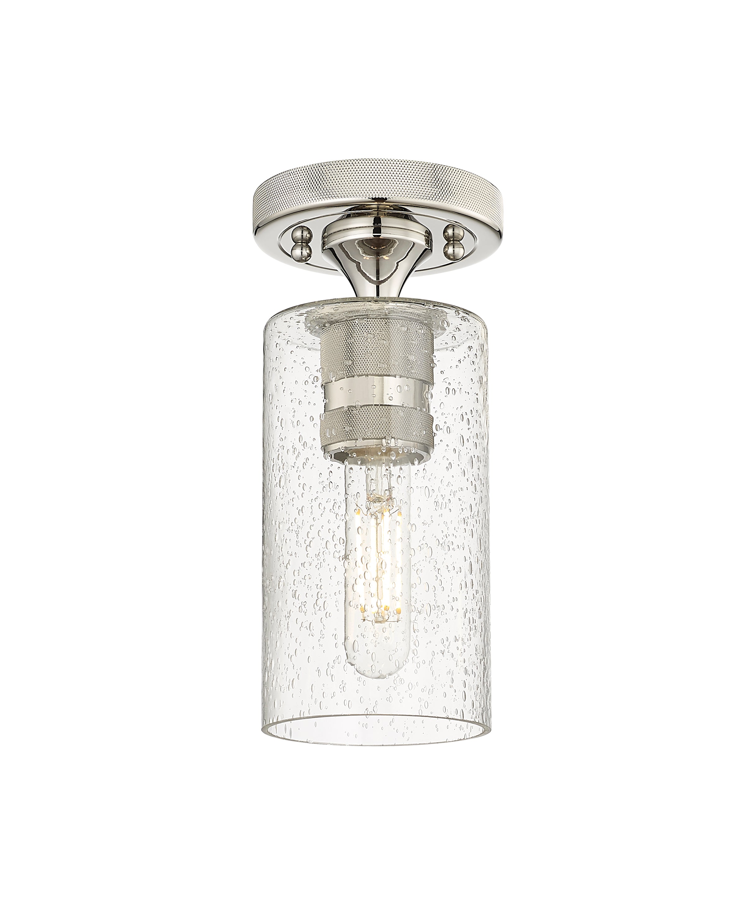 Downtown Flush Mount Satin Nickel Finish