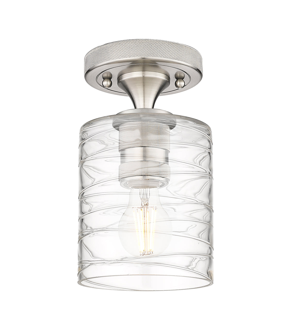 Cobbleskill 5-Inch 1-Light Semi-Flush Mount 8.5-Inch High
