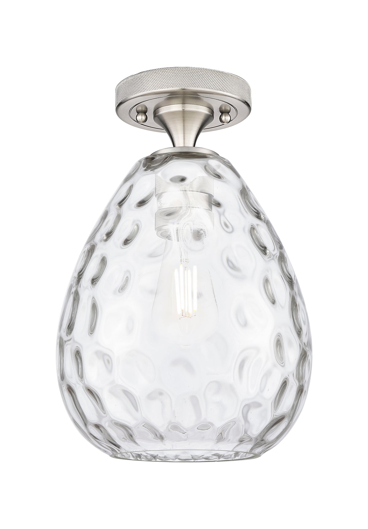 Waverly 8-Inch 1-Light Semi-Flush Mount 11.5-Inch High