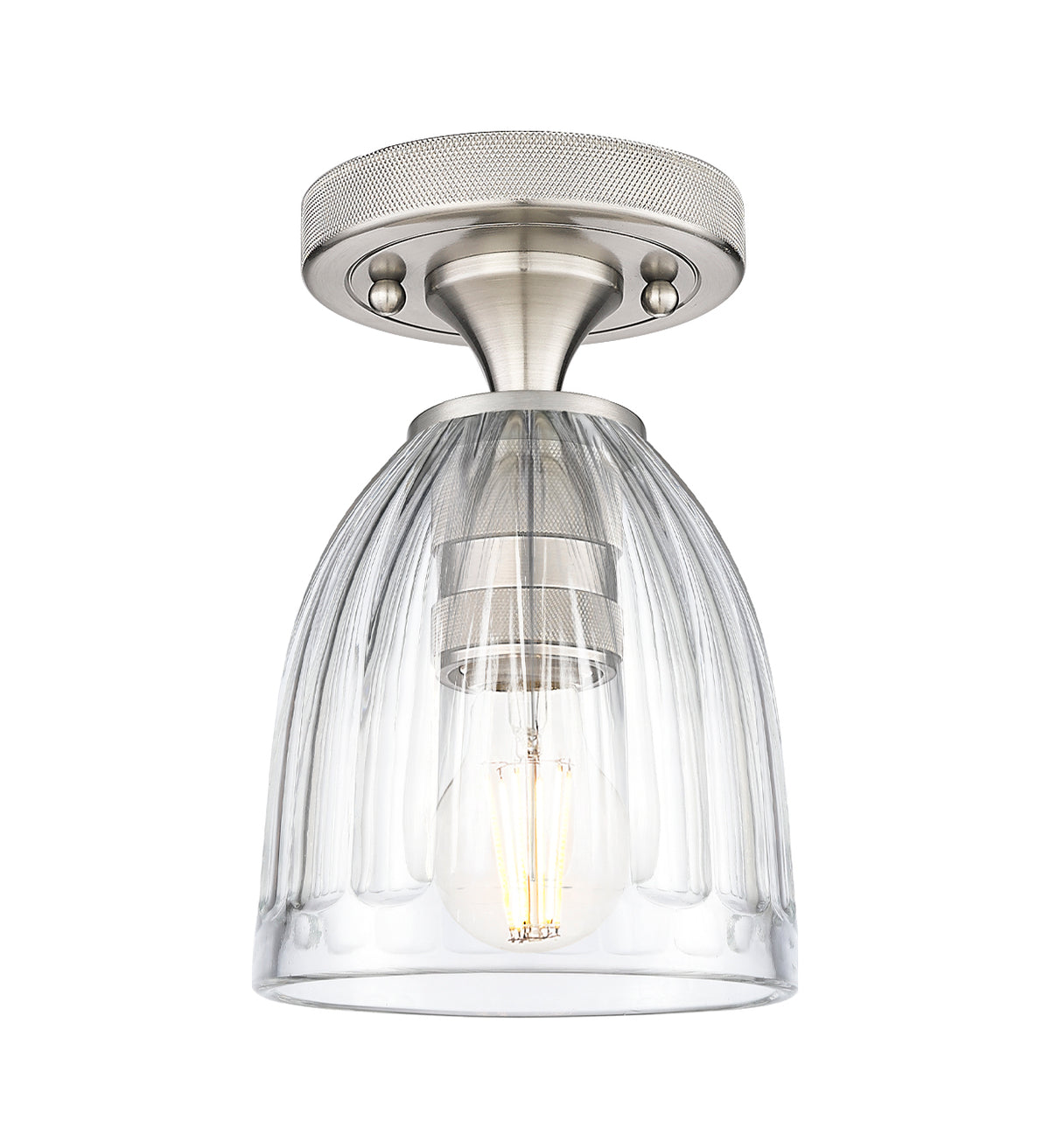 Brookfield 6-Inch 1-Light Semi-Flush Mount 8.875-Inch High