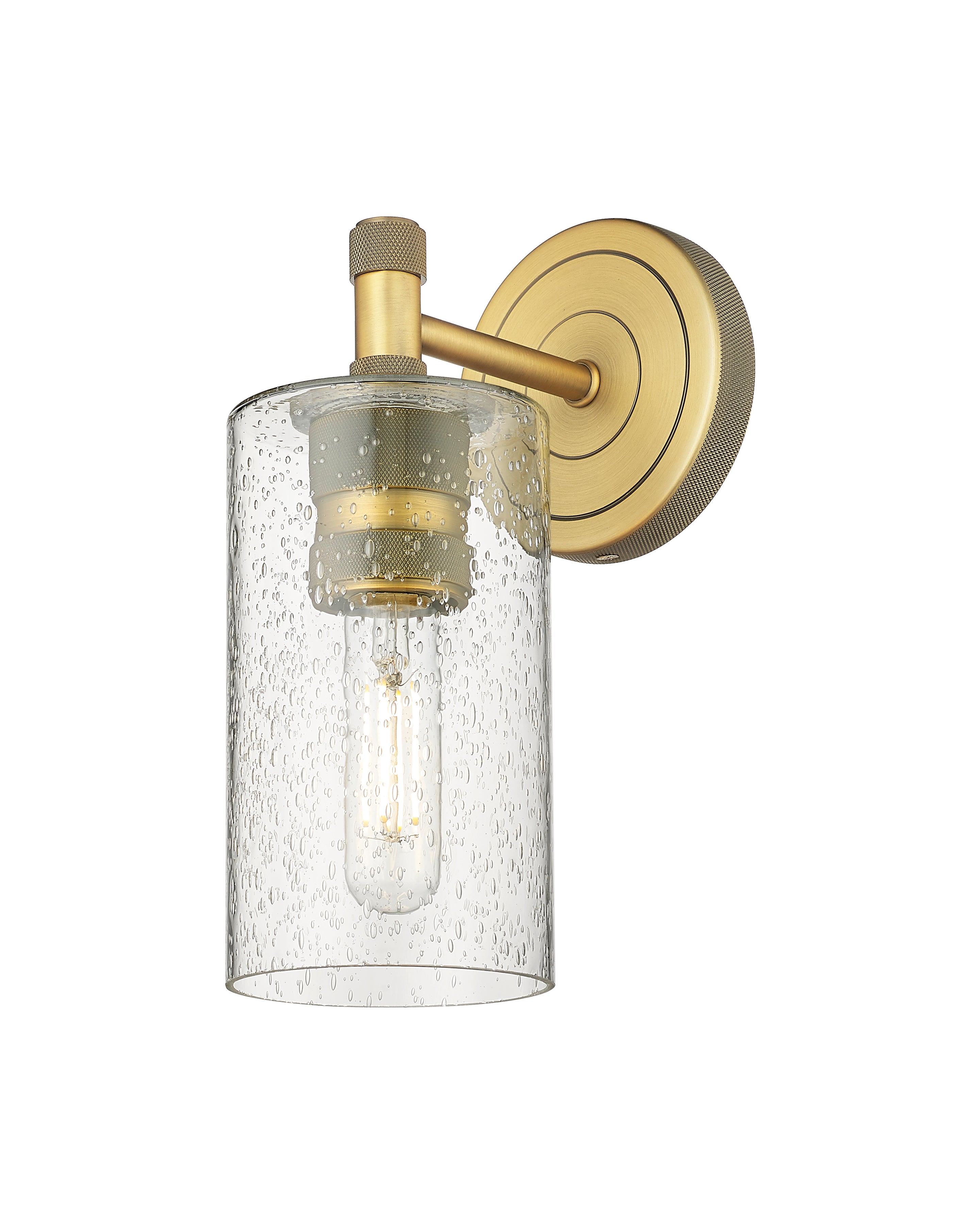 Downtown Urban Sconce Cast Brass Glass