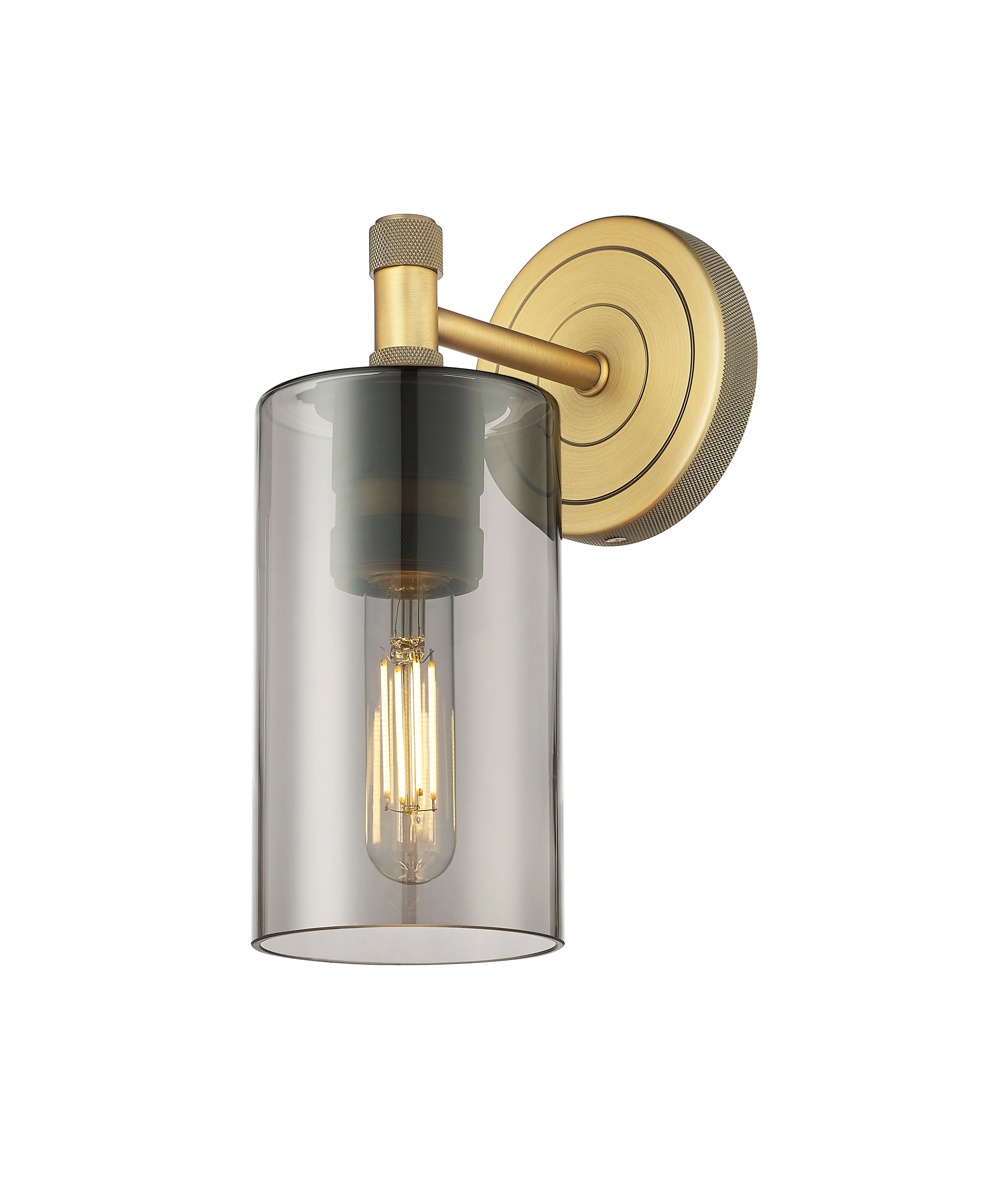 Downtown Urban Sconce Cast Brass Glass