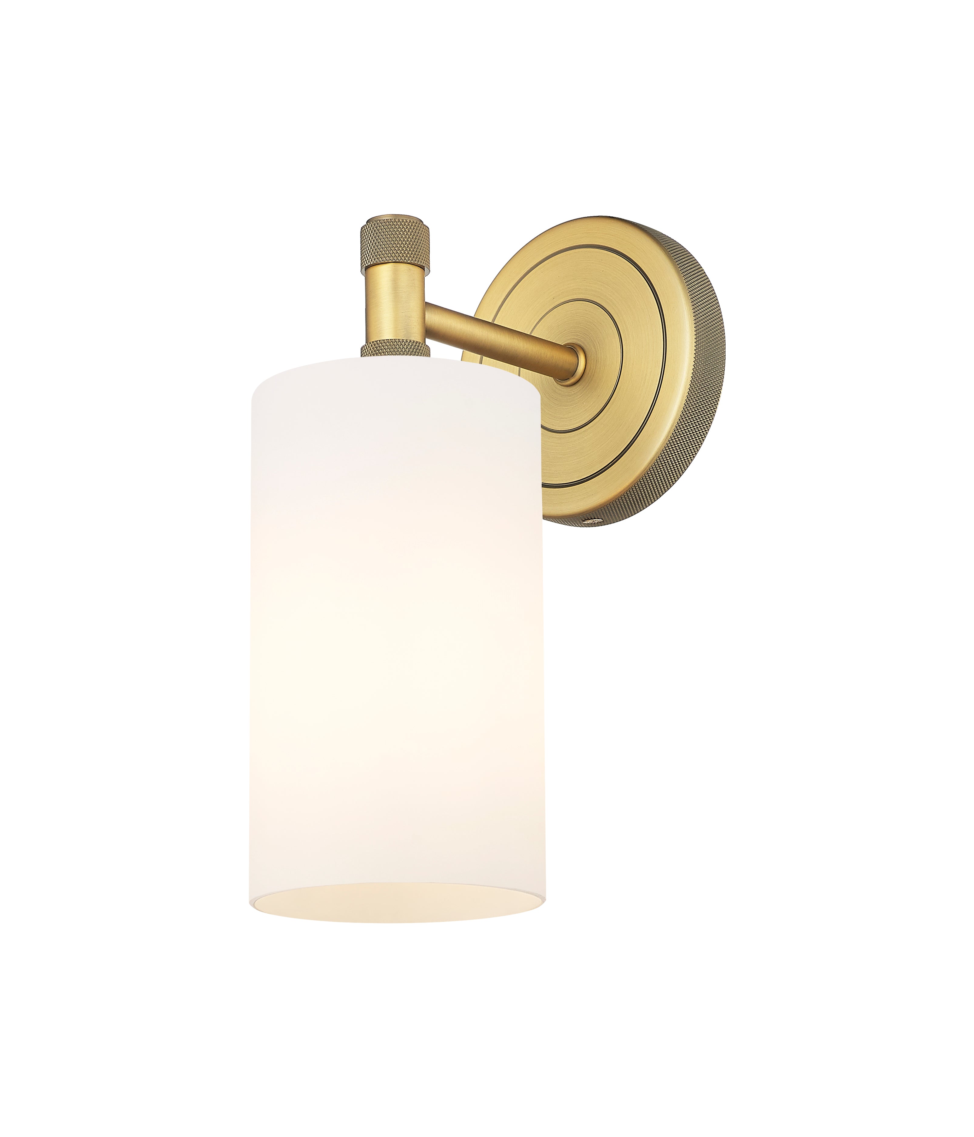 Downtown Urban Sconce Cast Brass Glass