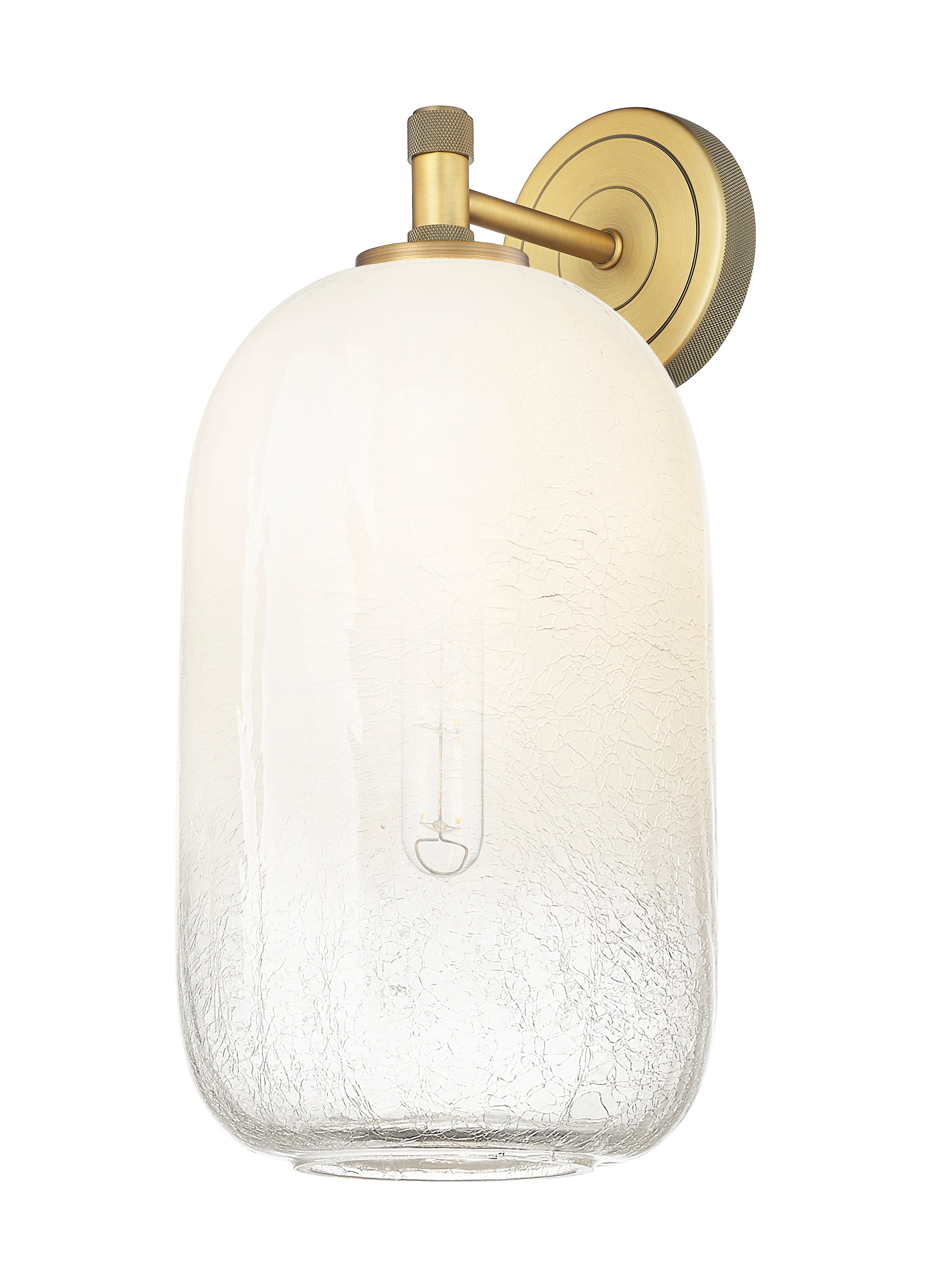 Downtown Urban Sconce Cast Brass Glass