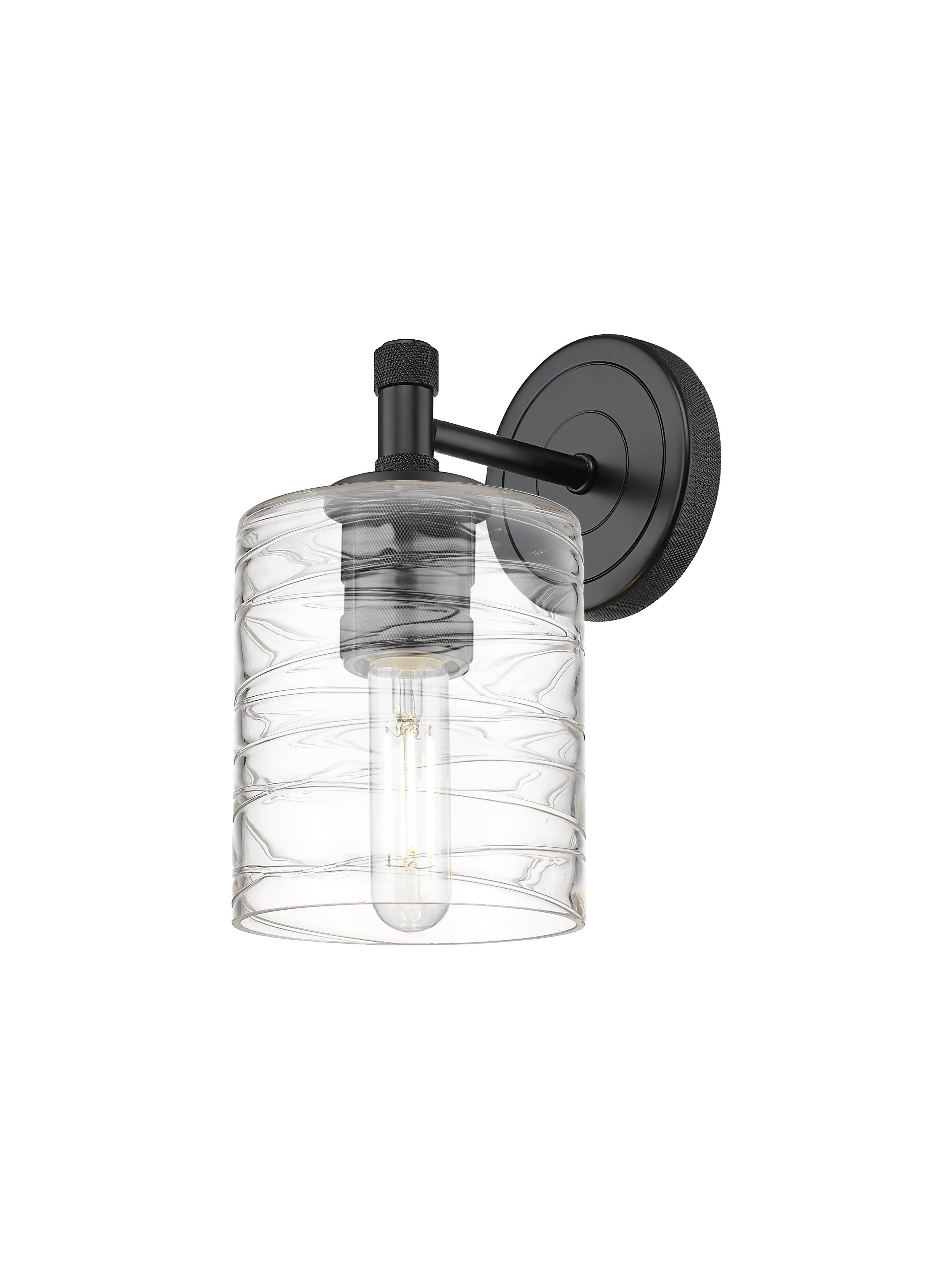Downtown Urban Sconce Cast Brass Glass