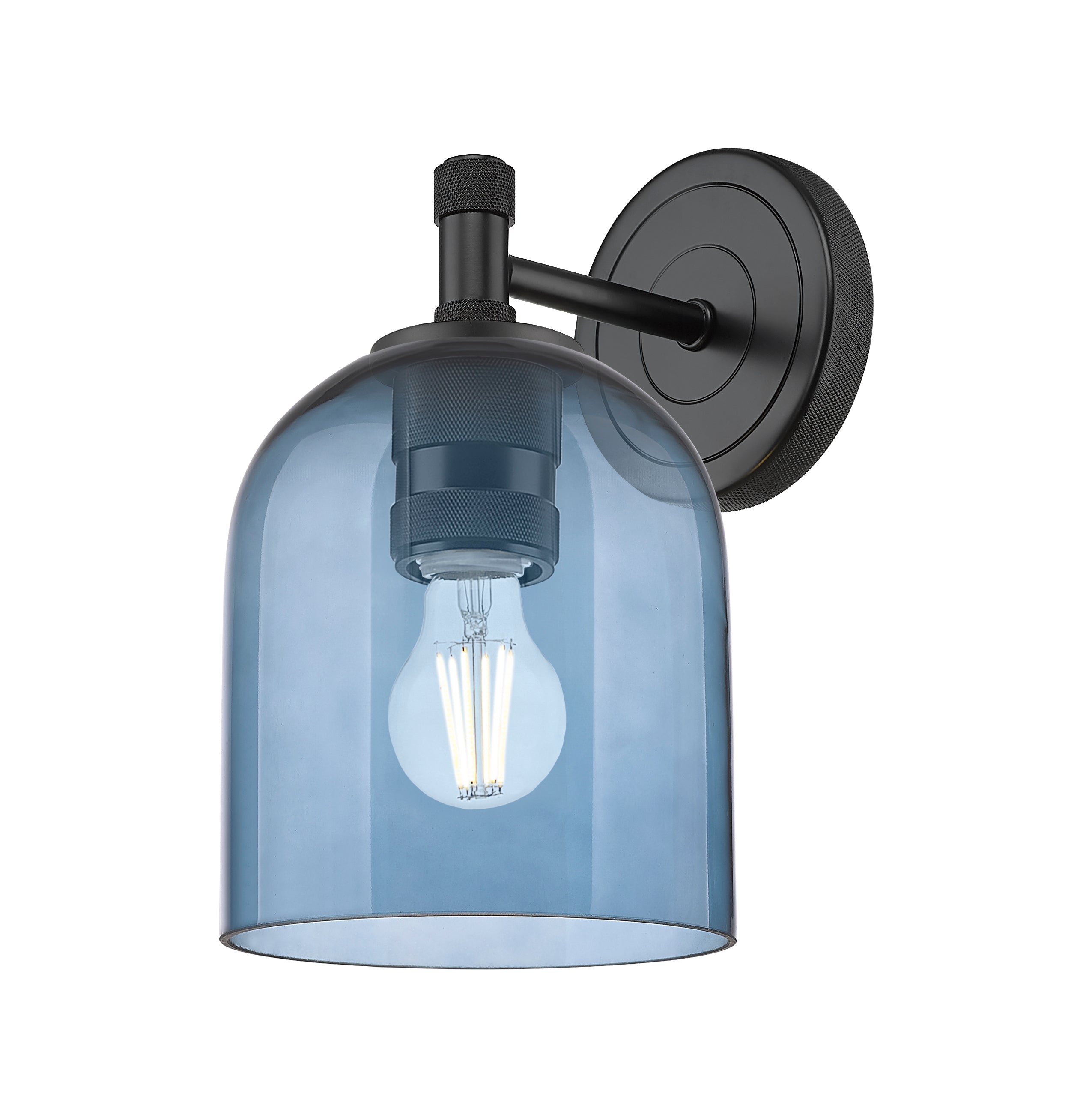 Downtown Urban Sconce Cast Brass Glass