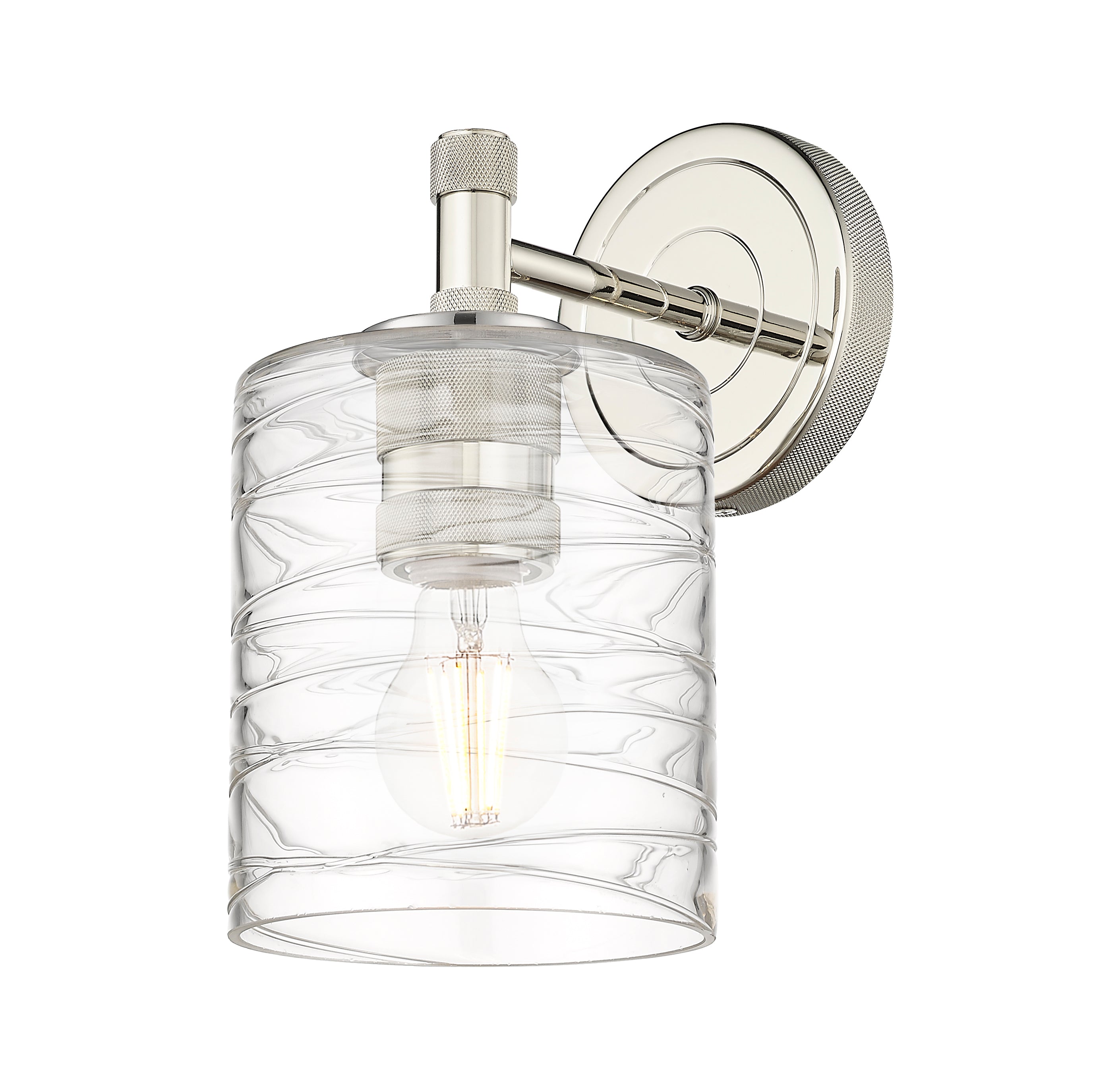 Downtown Urban Sconce Cast Brass Glass