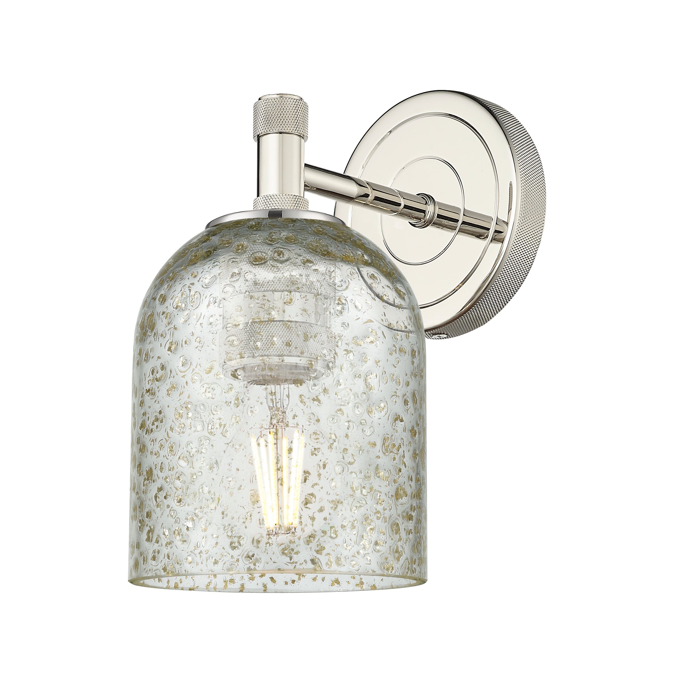 Downtown Urban Sconce Glass Brass Steel