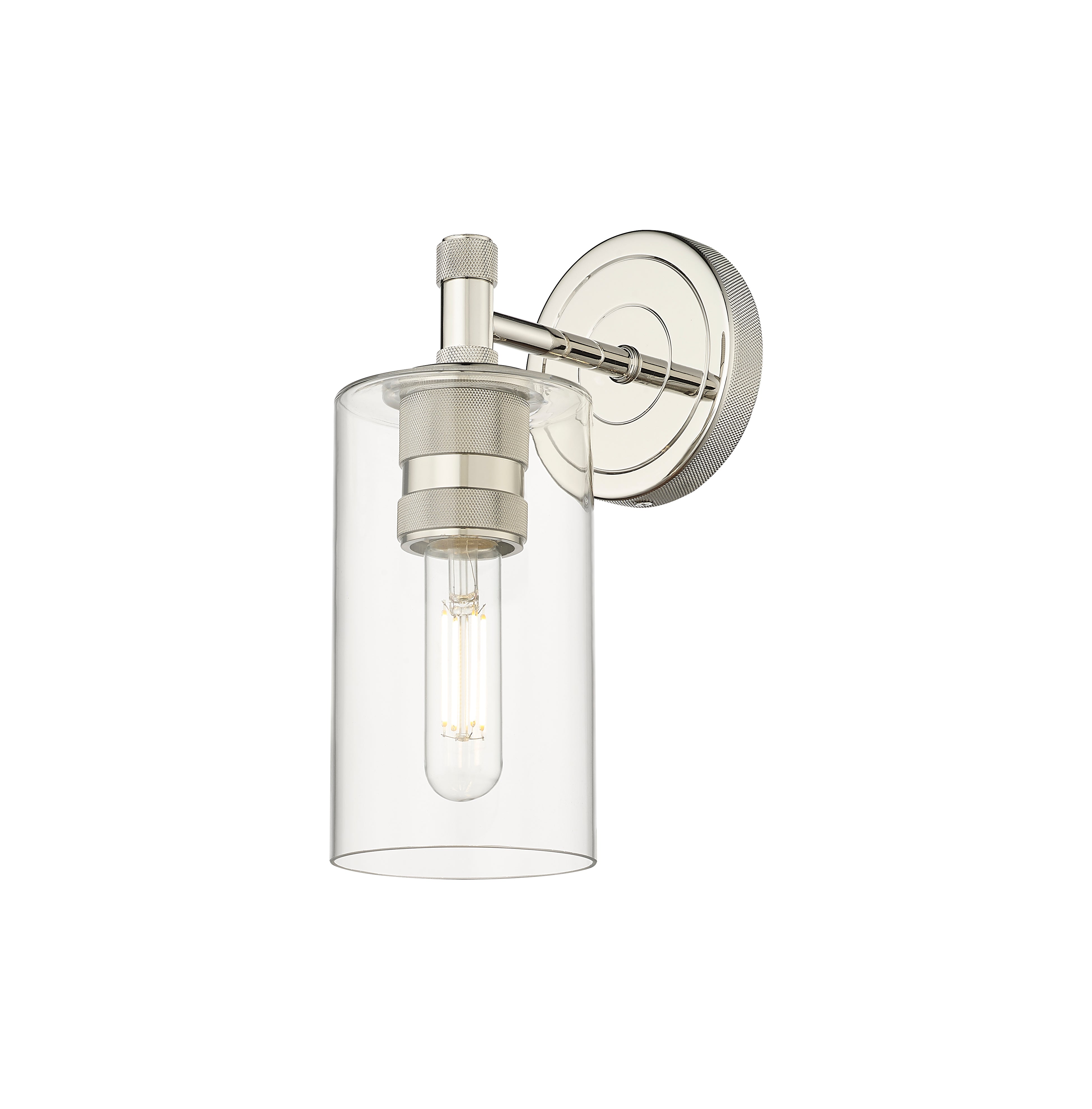 Downtown Urban Sconce Cast Brass Glass