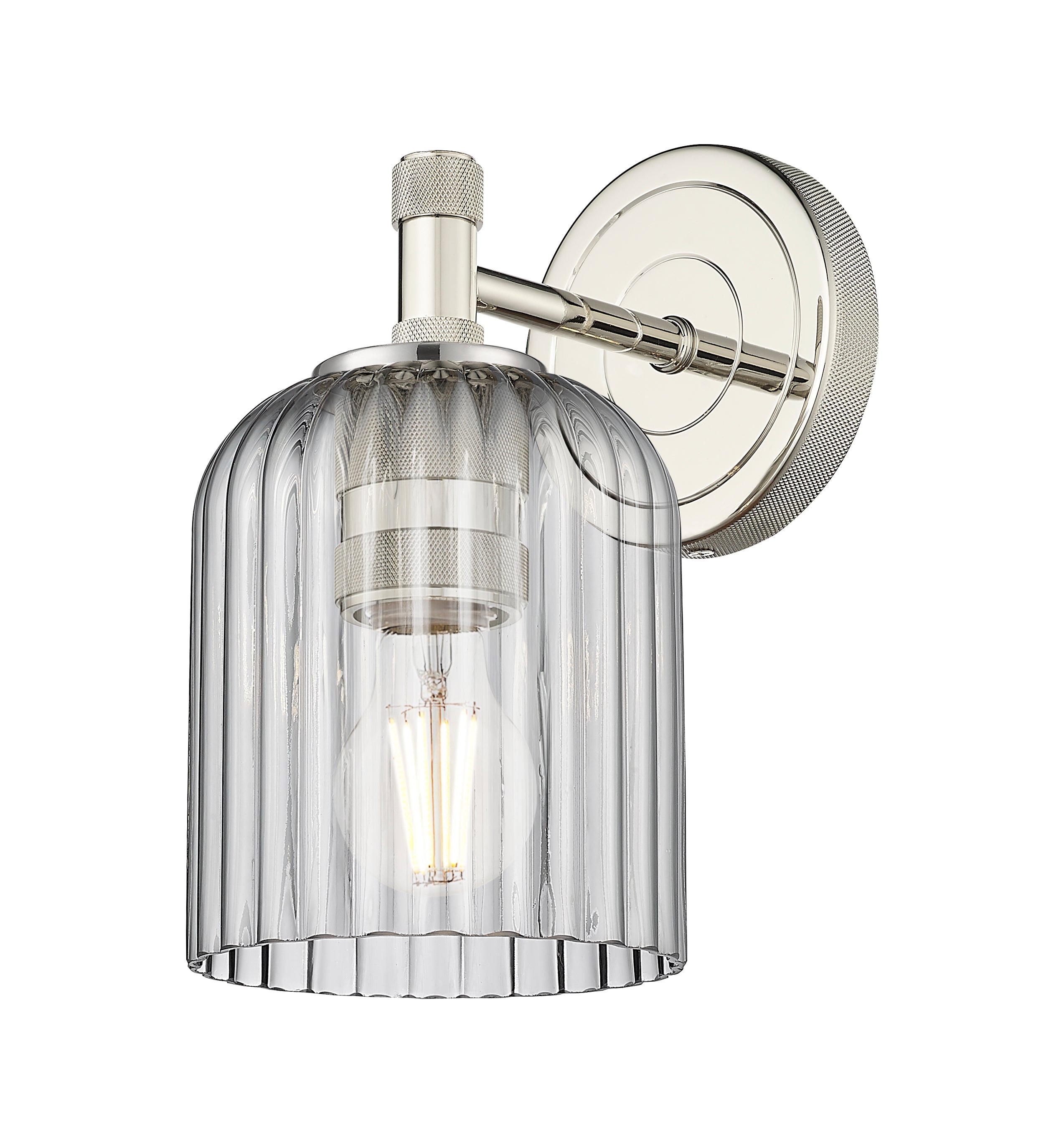 Downtown Urban Sconce Cast Brass Glass
