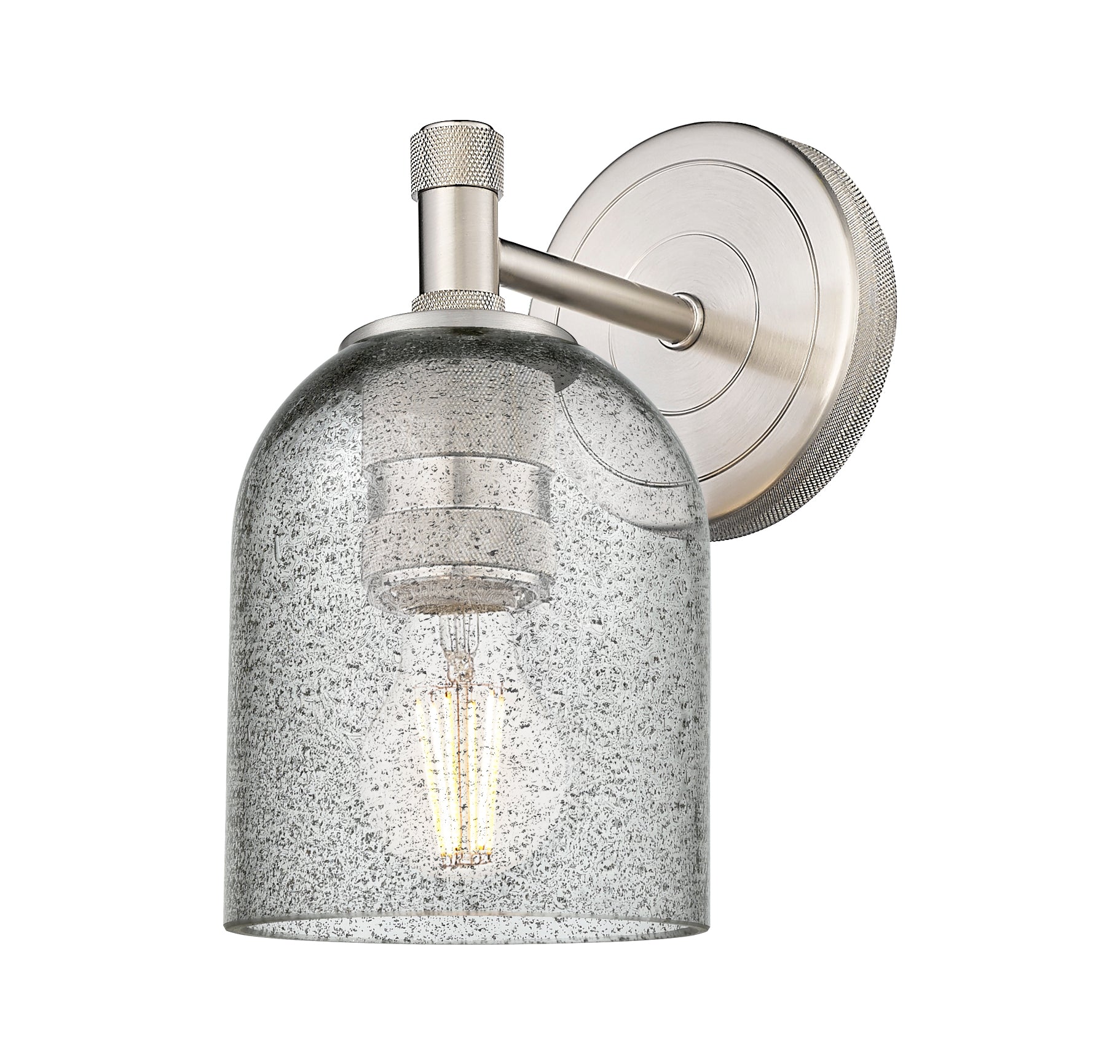 Downtown Urban Sconce Glass Brass Steel