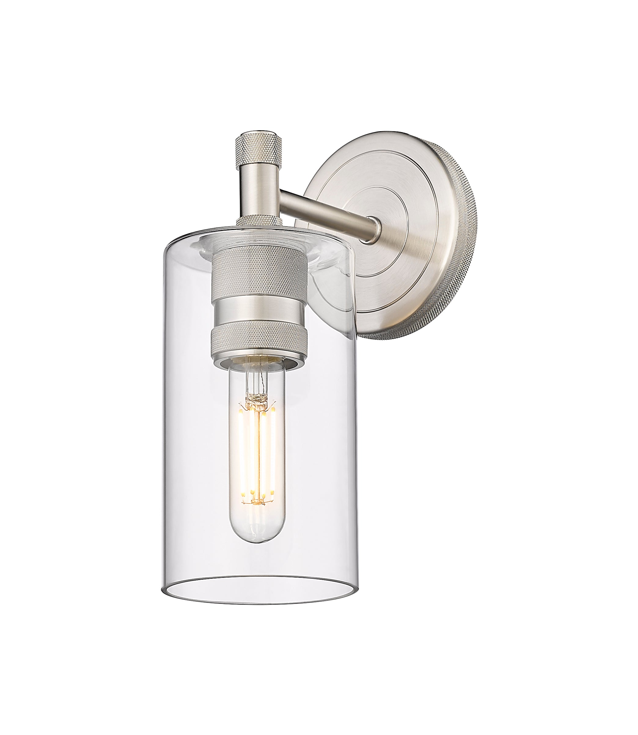 Downtown Urban Sconce Cast Brass Glass