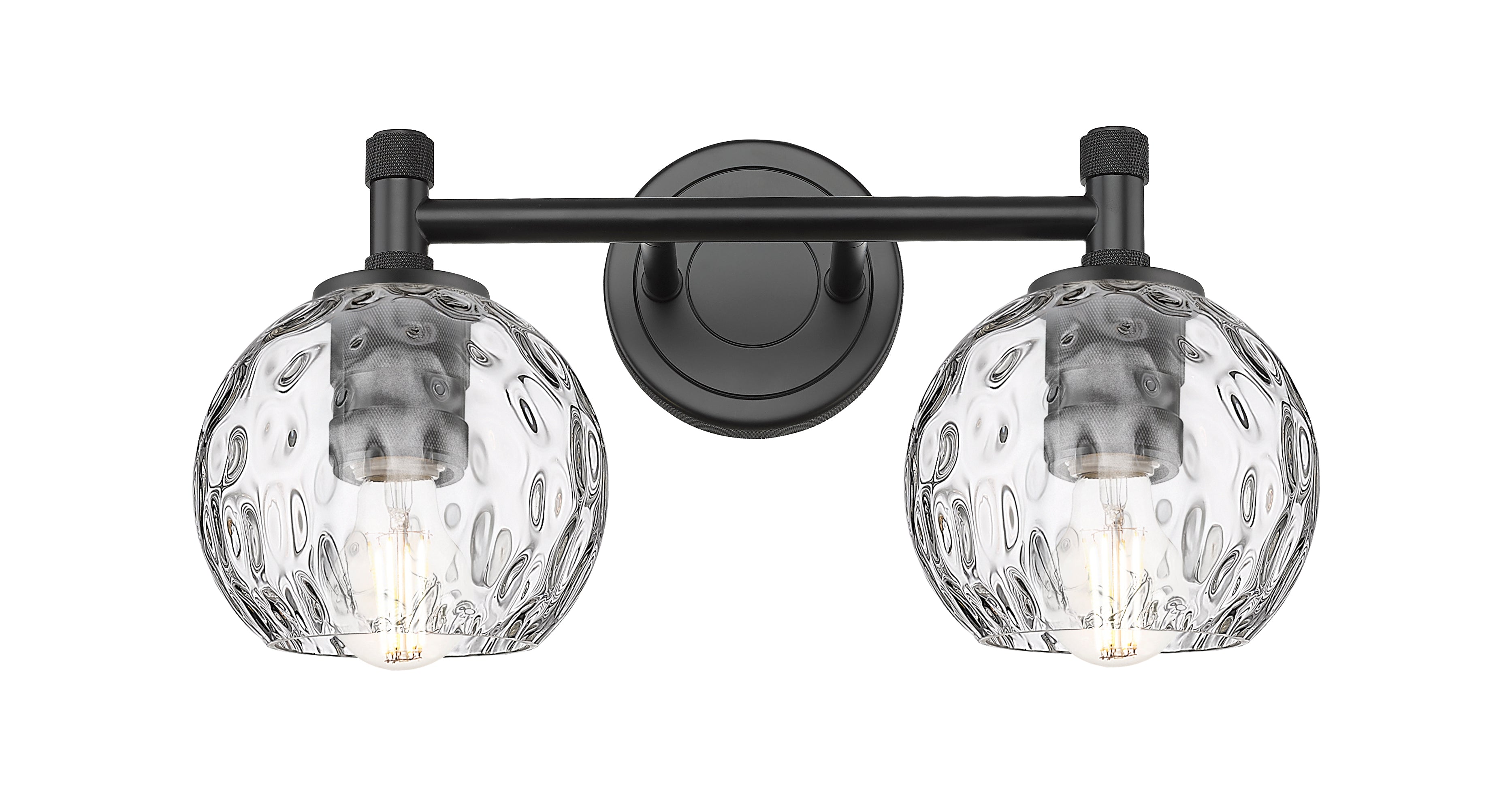 Downtown Urban Bath Vanity Light Glass Brass