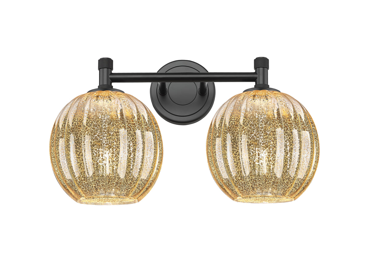 Preston Globe 15-Inch 2-Light Bath Vanity Light