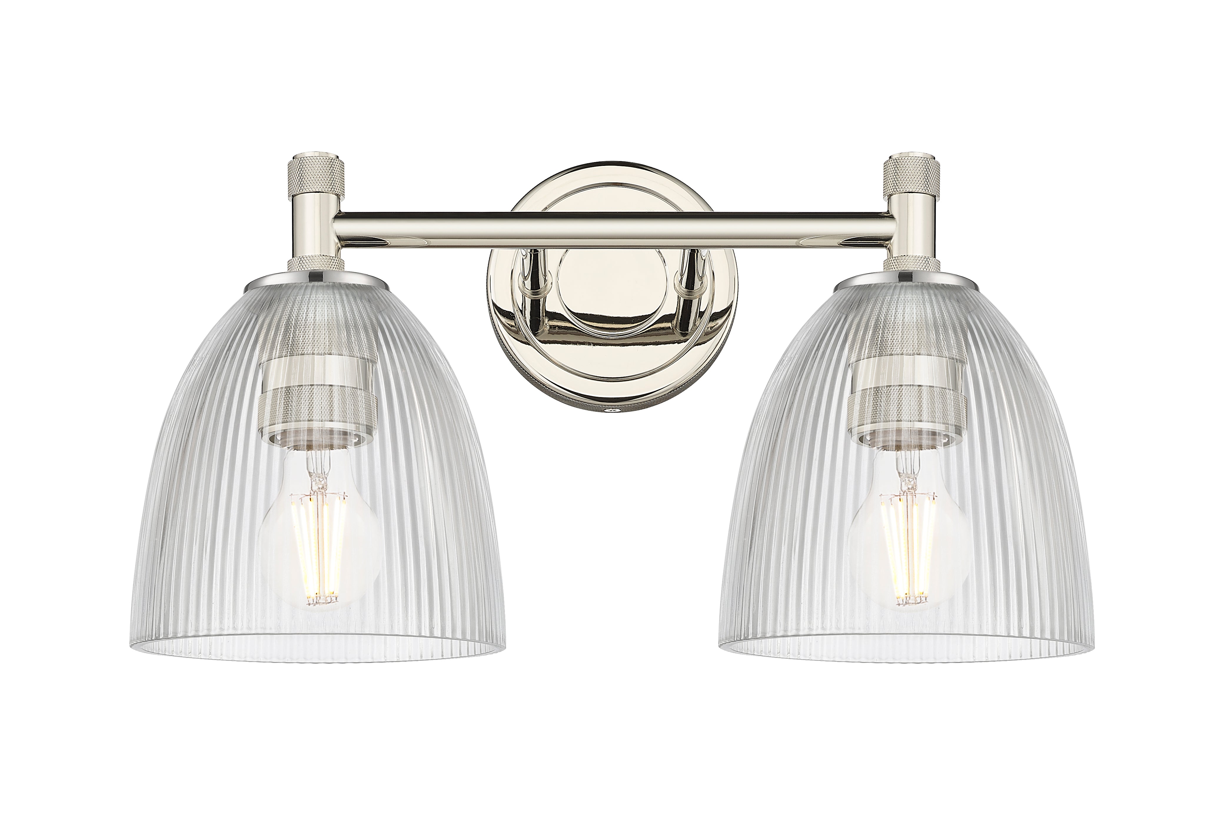 Downtown Urban Bath Vanity Light Brass Glass