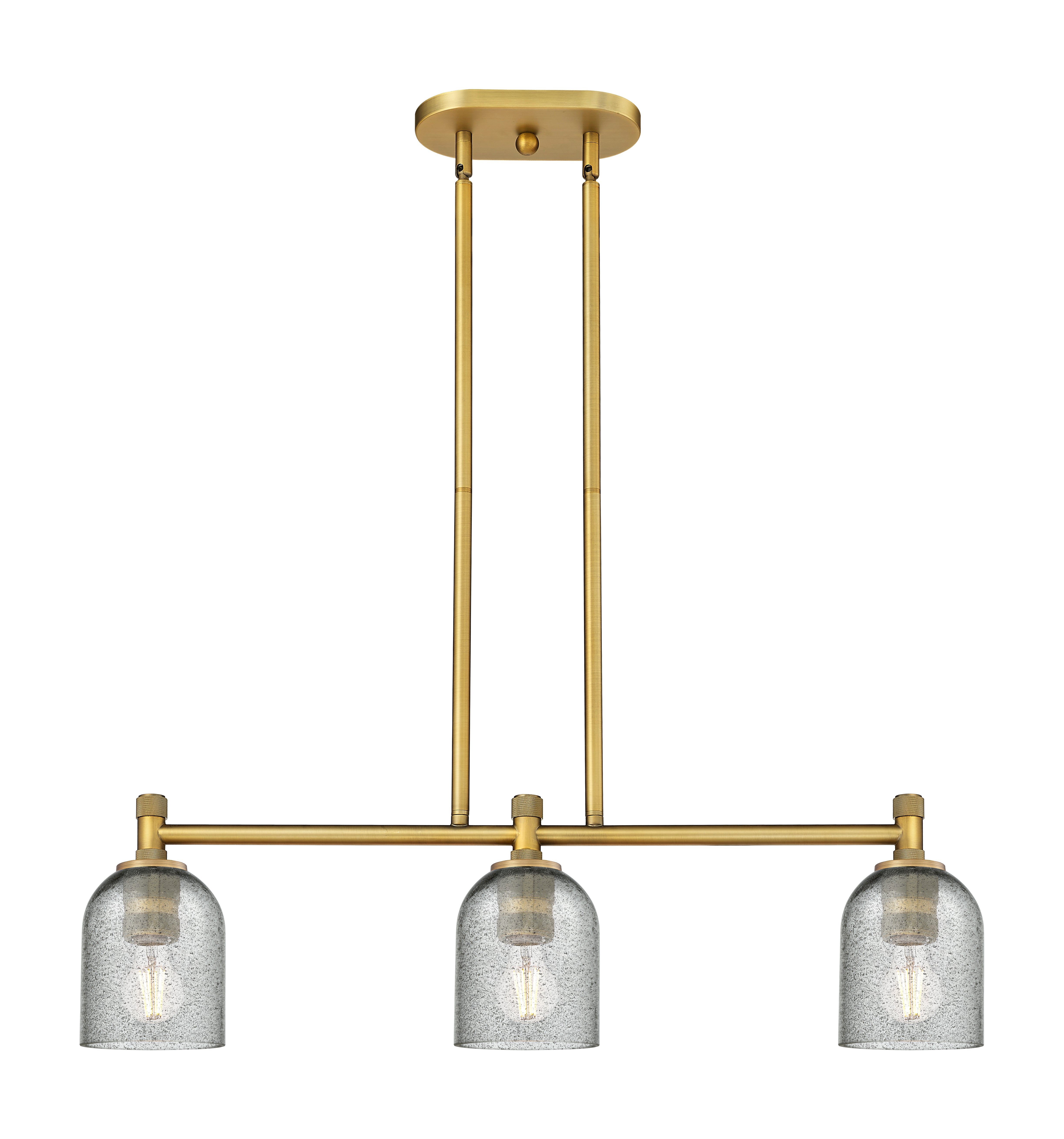 Downtown Urban Island Light Glass Steel