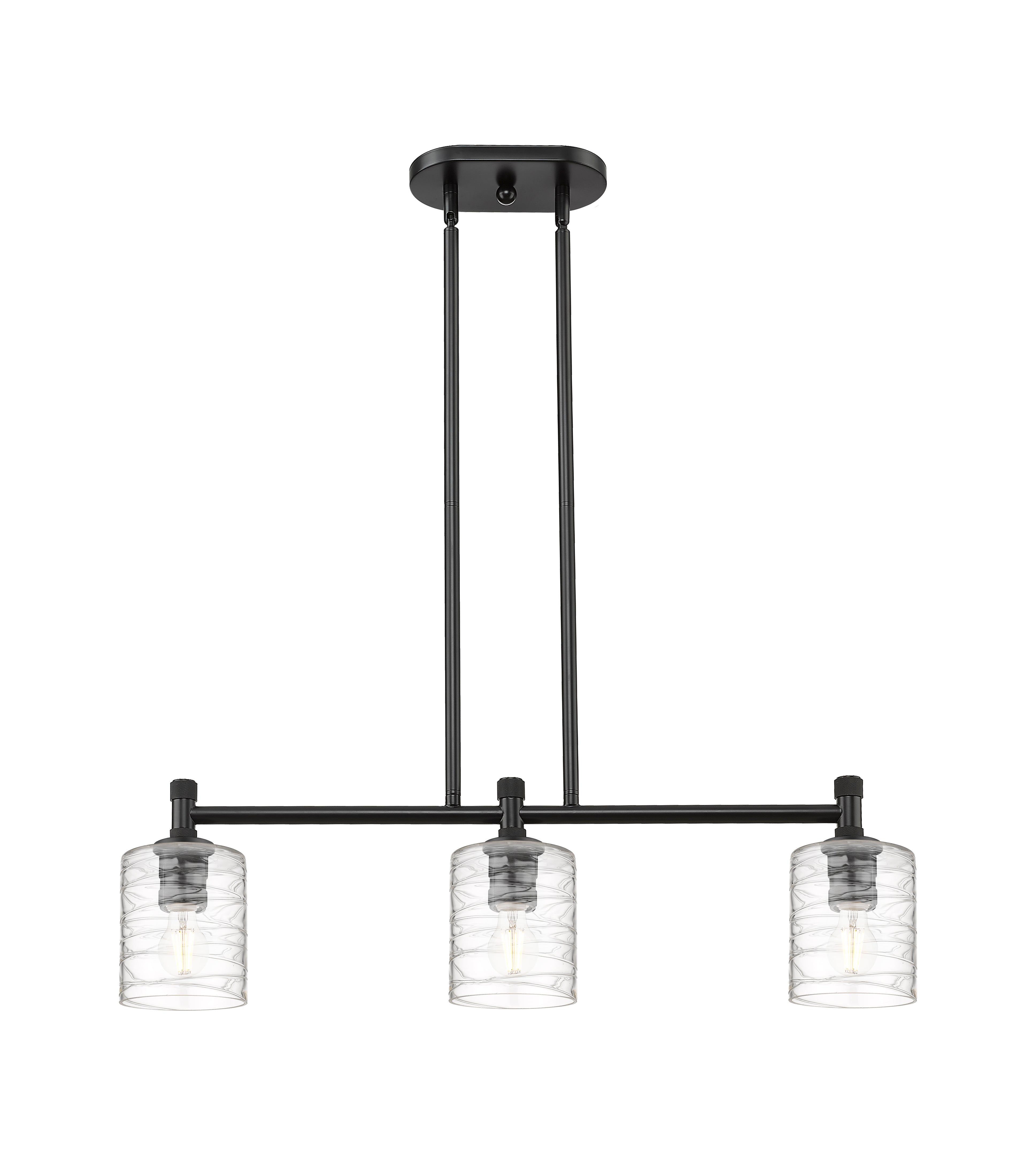 Downtown Urban Island Light Cast Brass