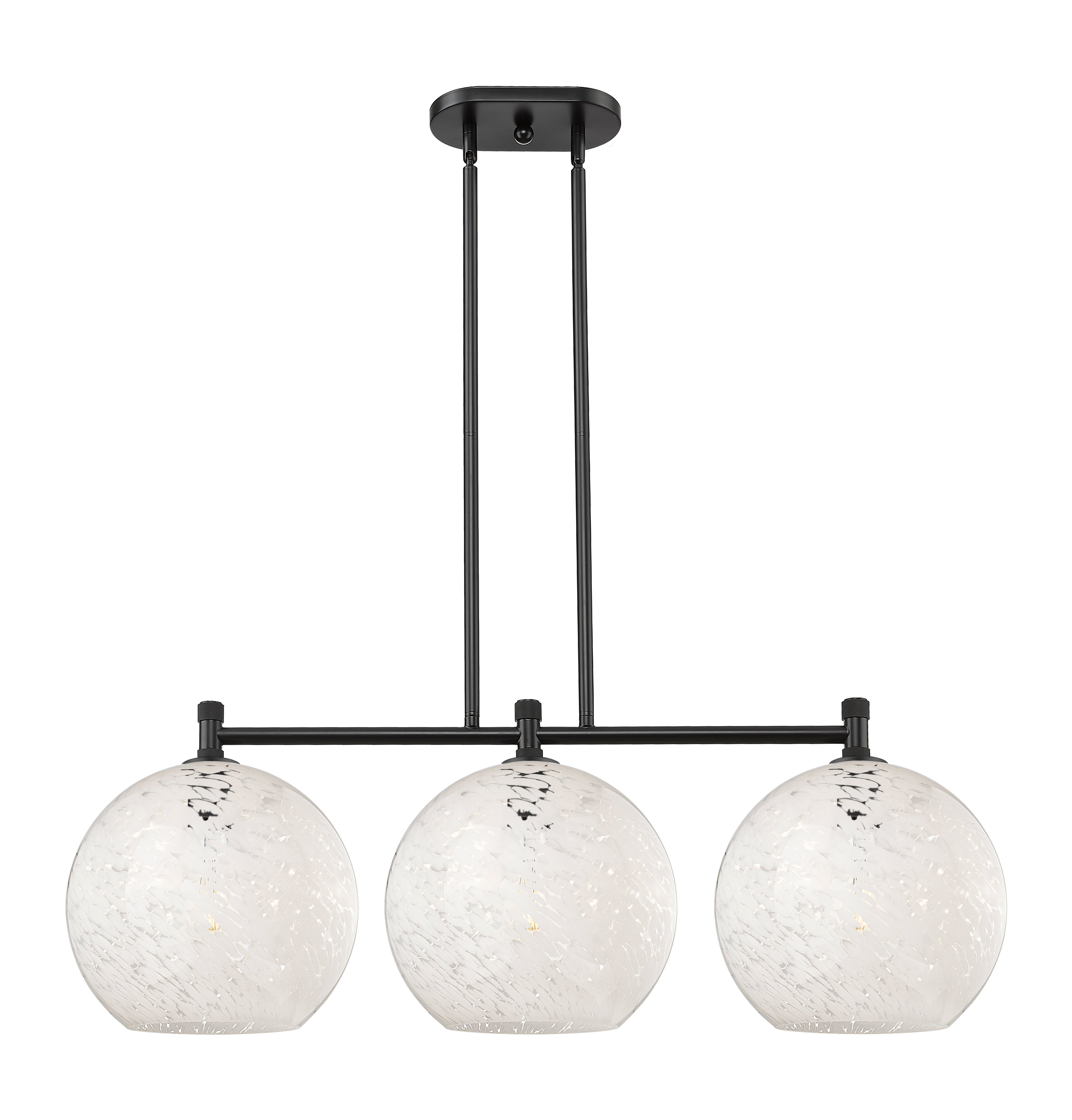 Downtown Urban Island Light Cast Brass Steel