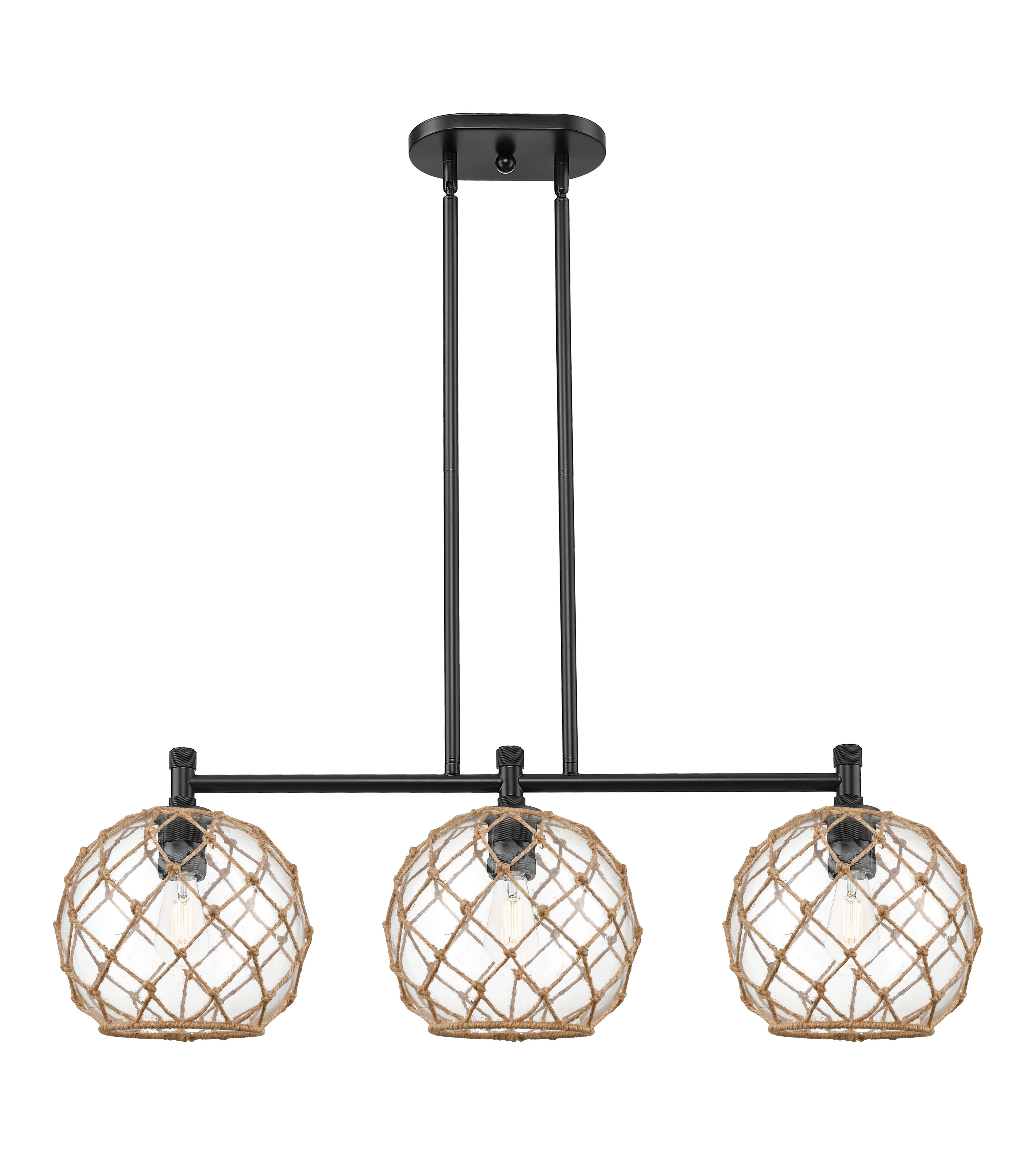 Downtown Urban Island Light Cast Brass