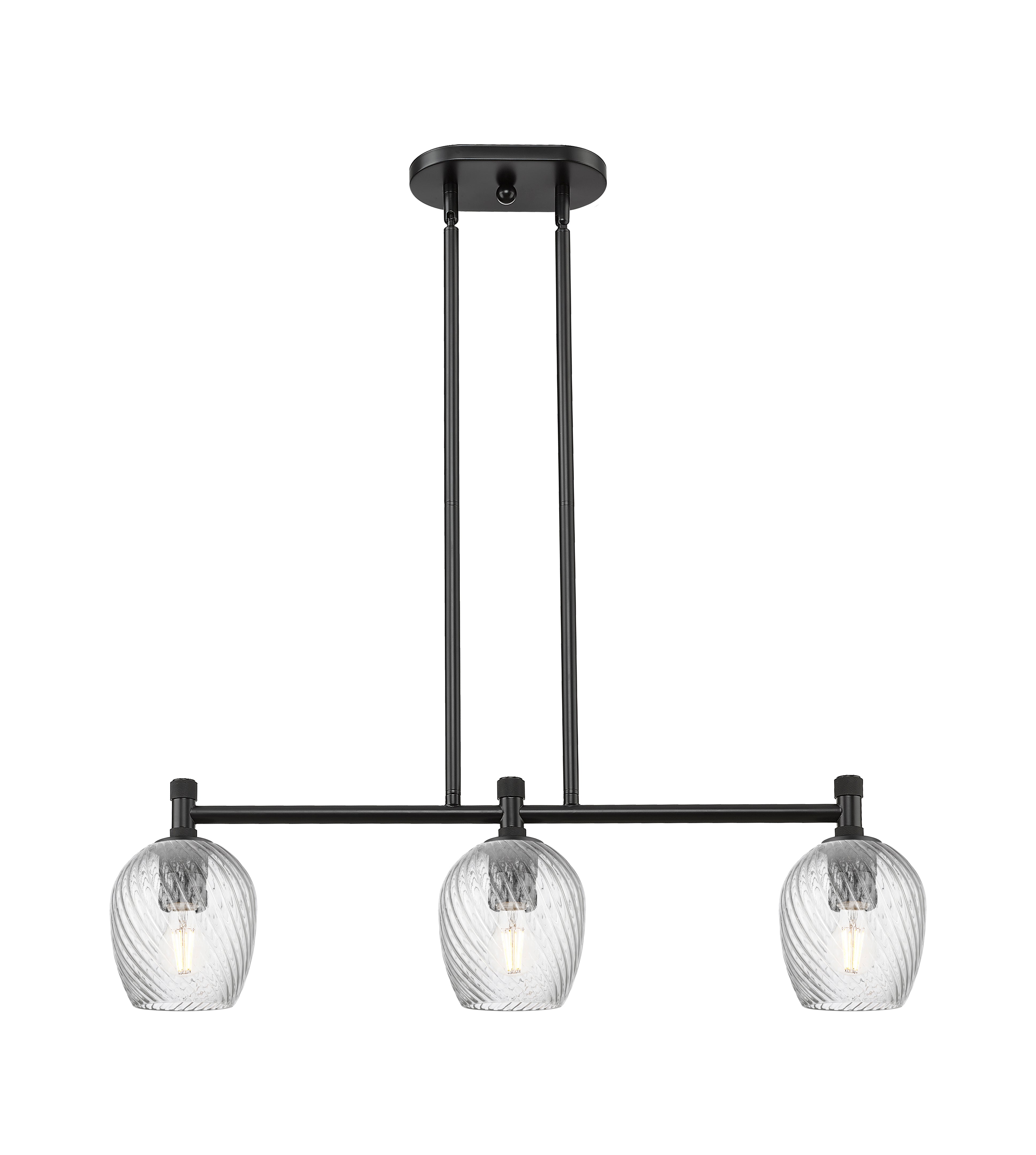 Downtown Urban Island Light Cast Brass Steel