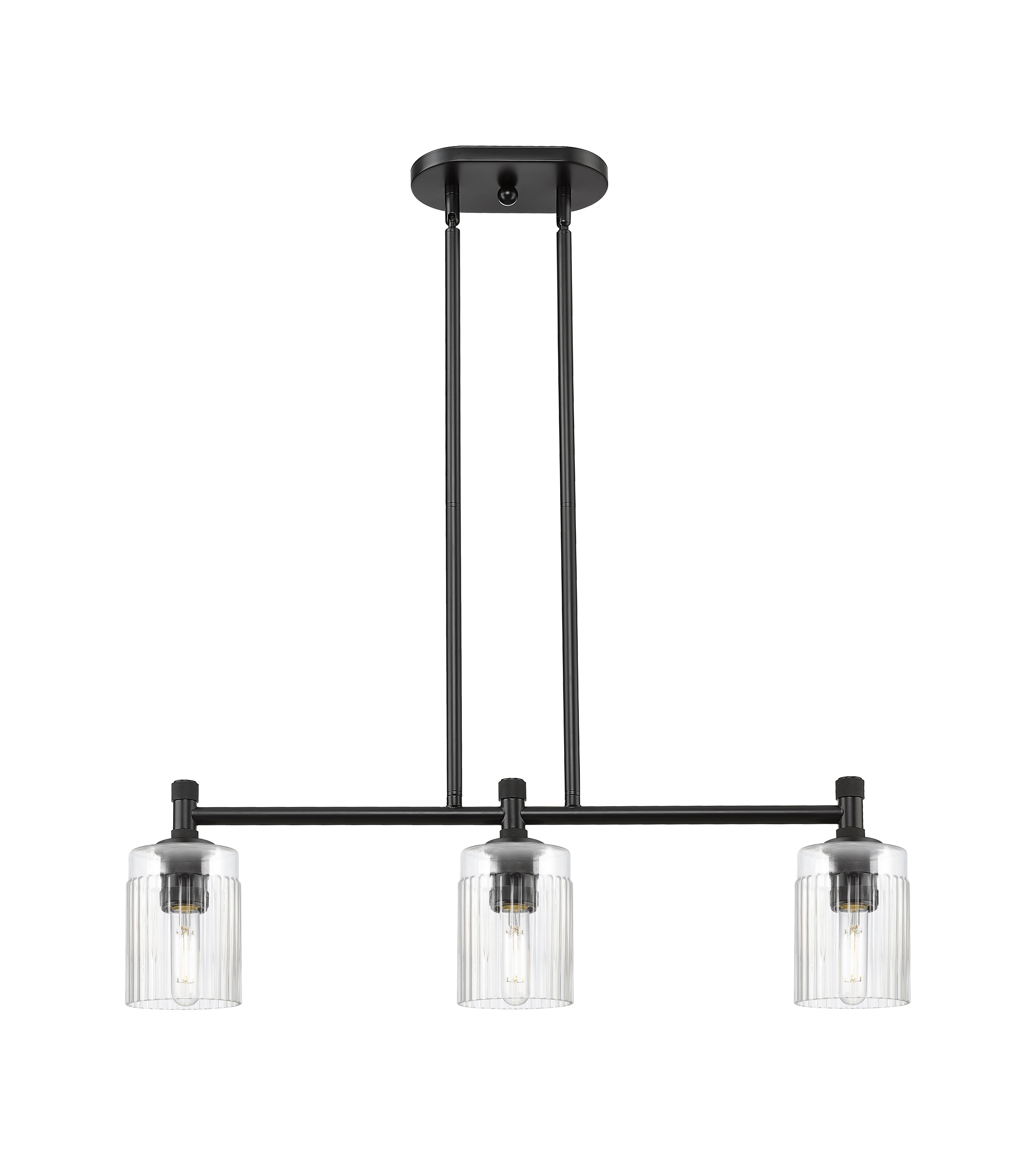 Downtown Urban Island Light Cast Brass
