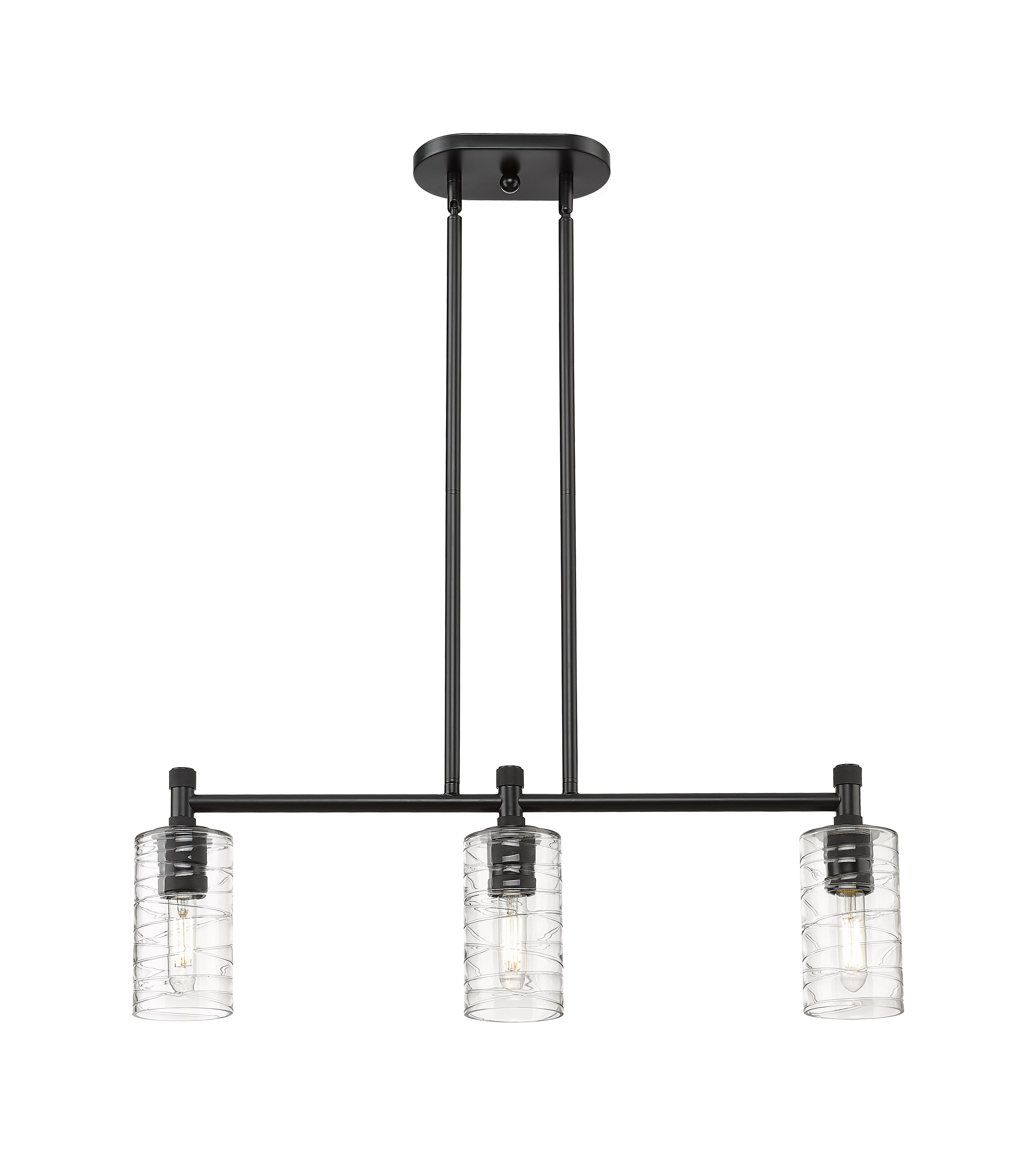 Downtown Urban Island Light Cast Brass