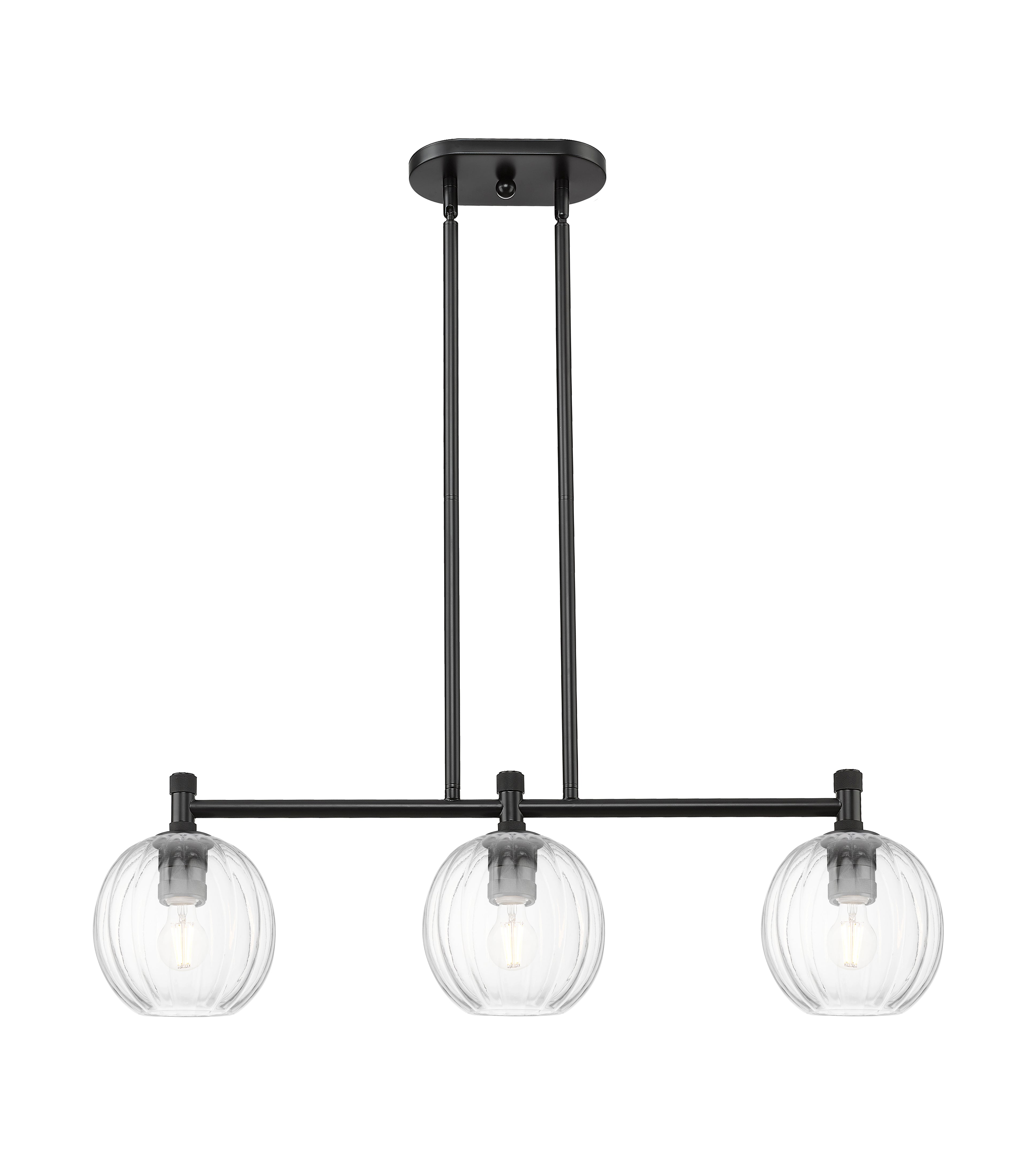 Downtown Urban Island Light Cast Brass
