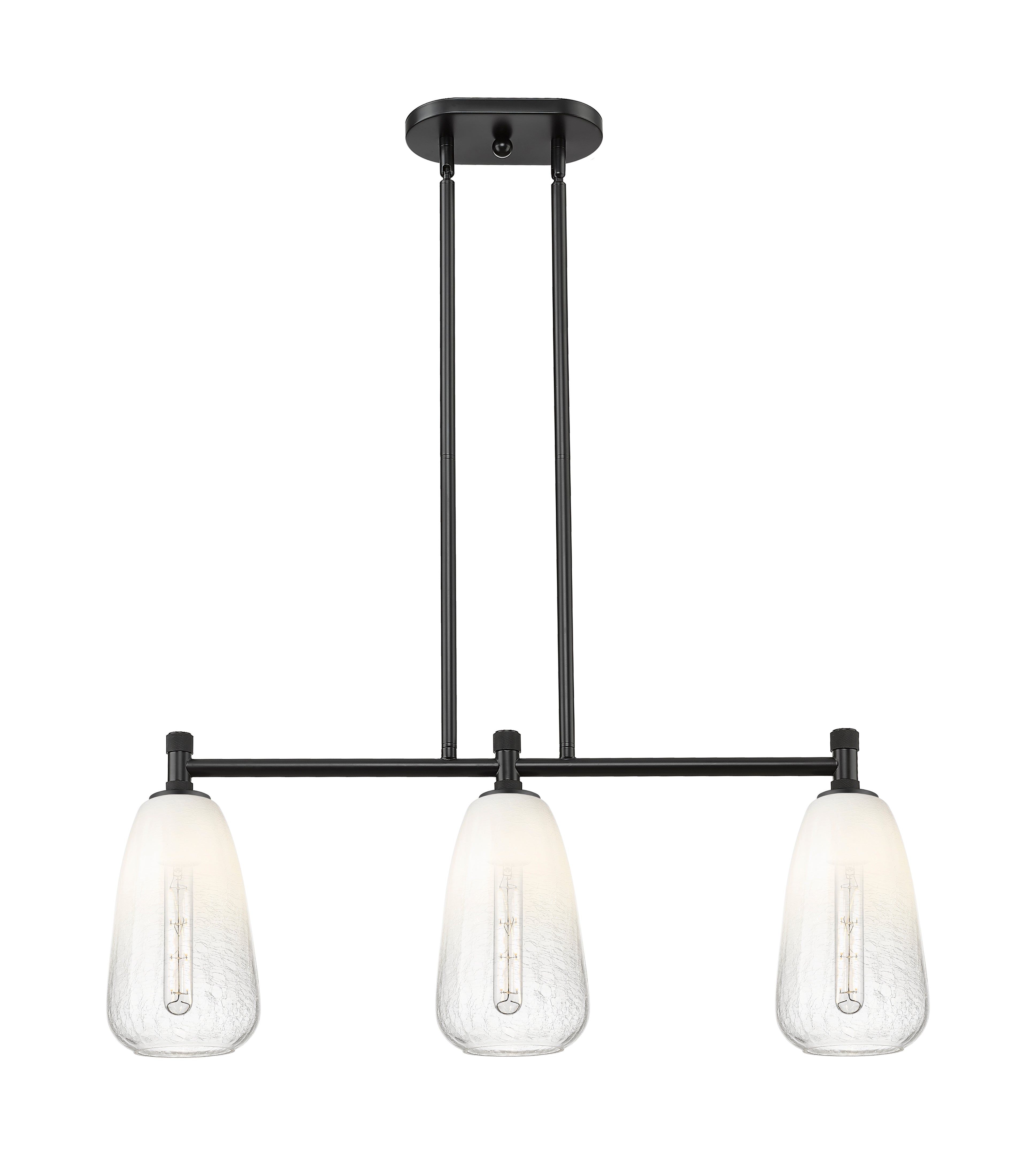 Downtown Urban Island Light Cast Brass Finish