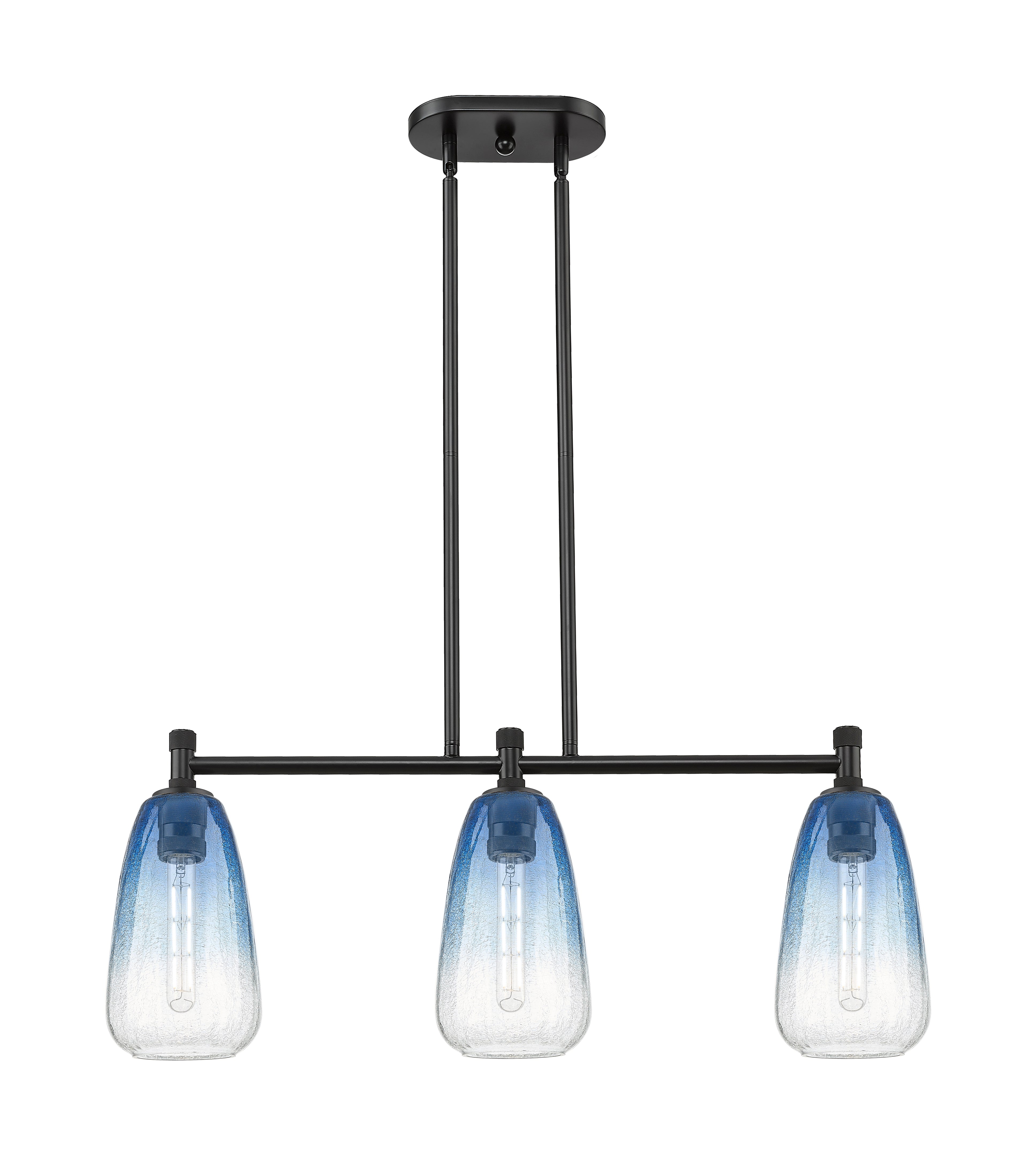 Downtown Urban Island Light Cast Brass Finish