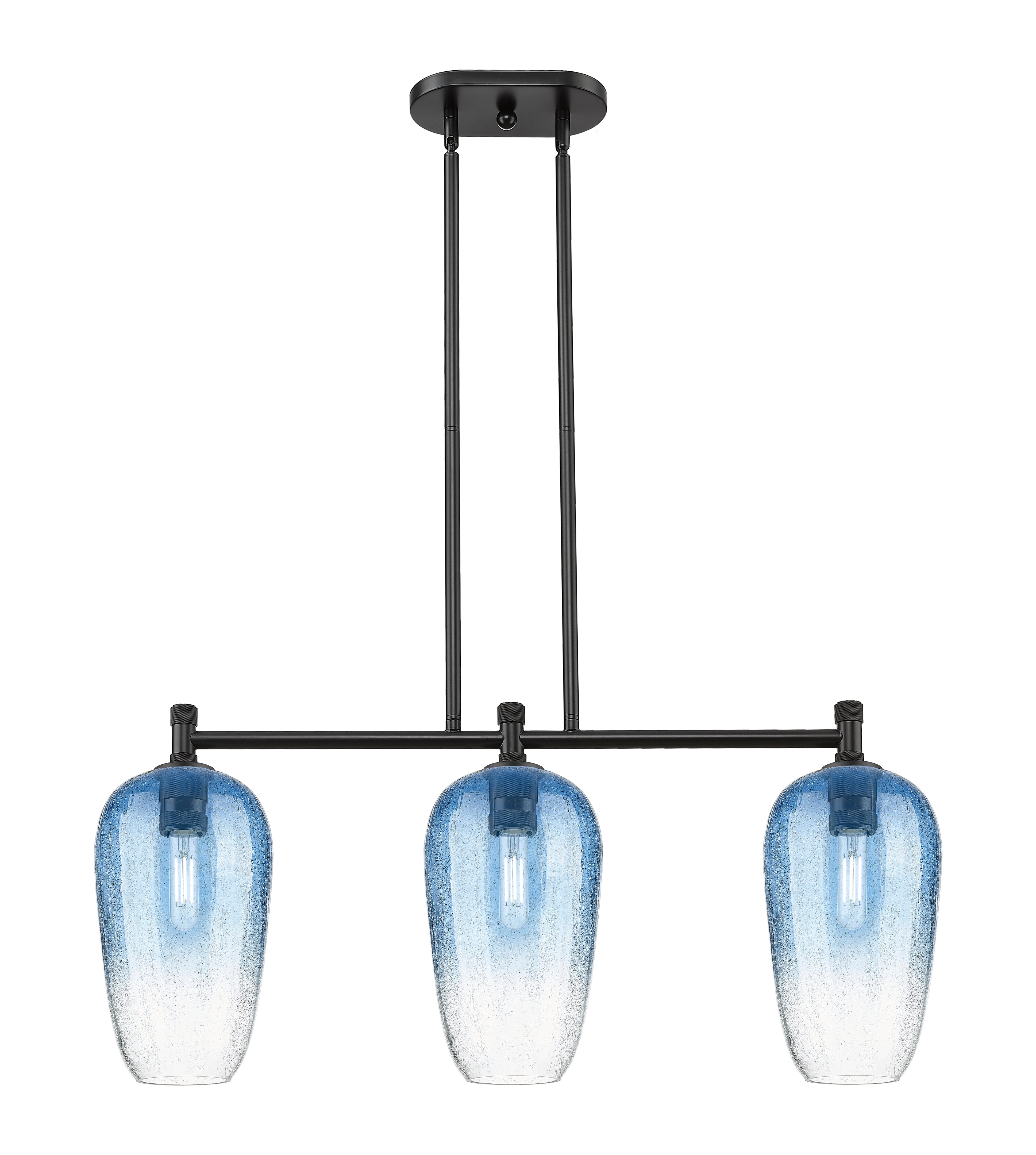 Downtown Urban Island Light Cast Brass Steel