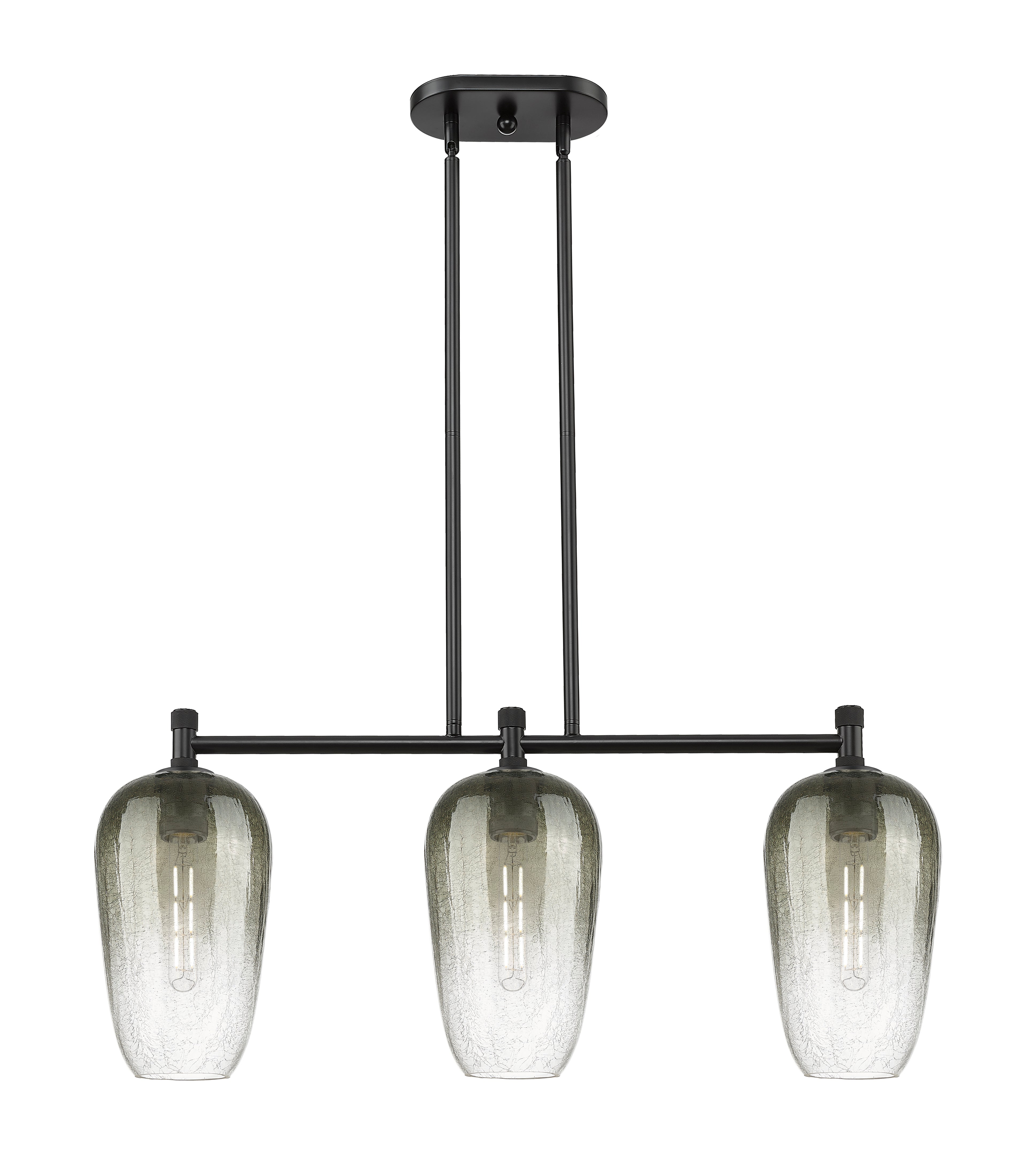 Downtown Urban Island Light Cast Brass Steel
