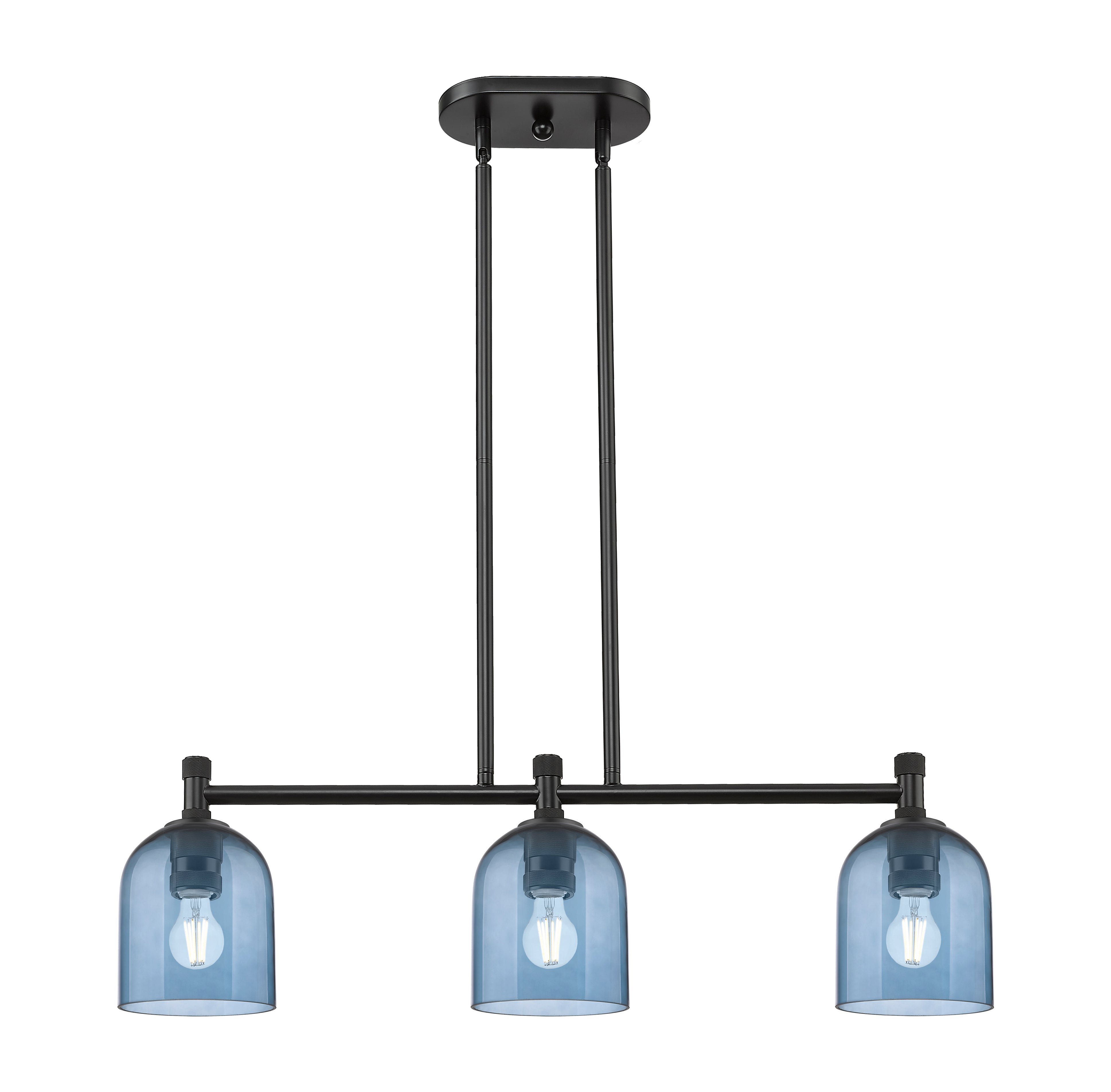 Downtown Urban Island Light Cast Brass