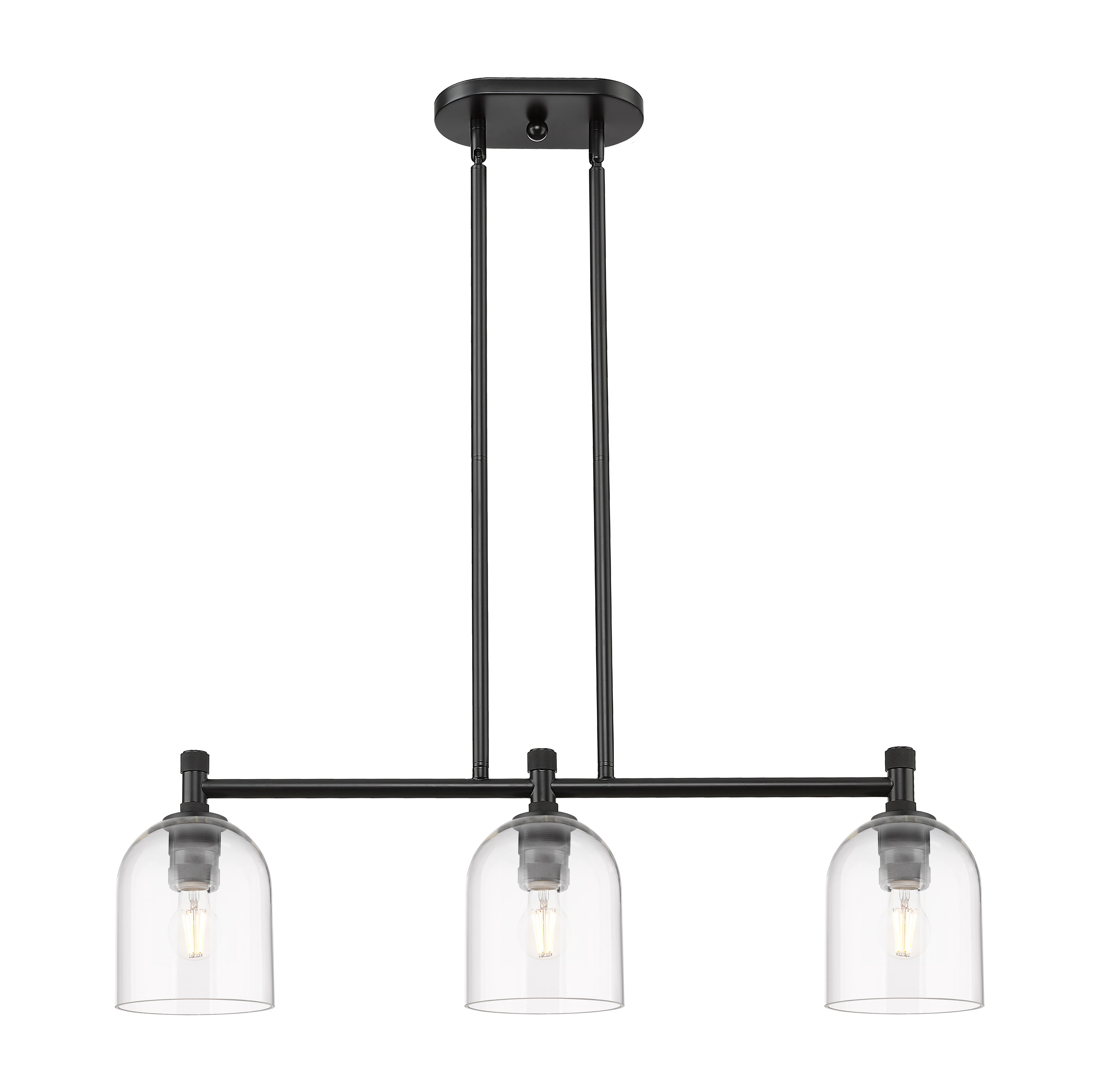 Downtown Urban Island Light Cast Brass