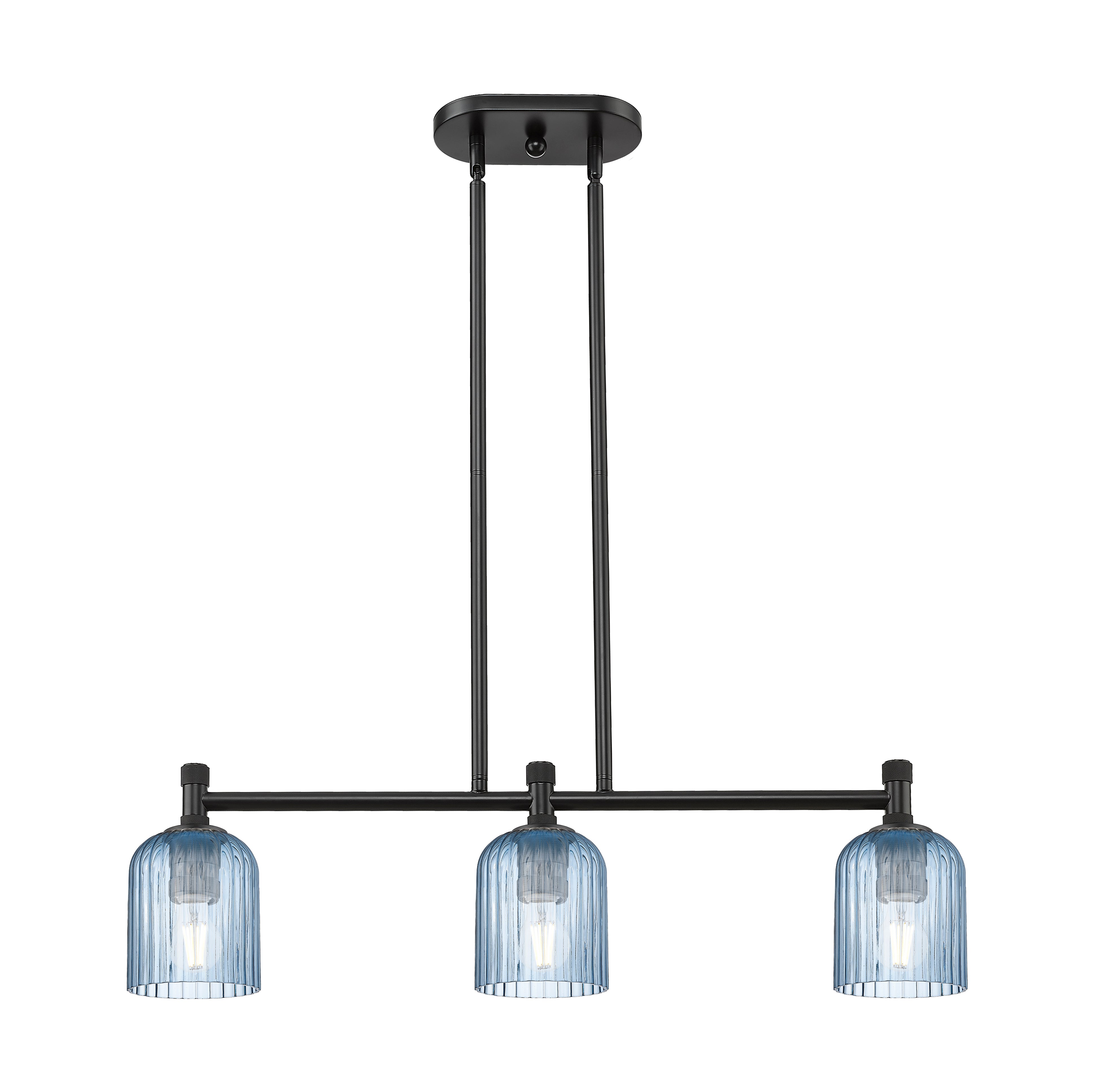 Downtown Urban Island Light Cast Brass