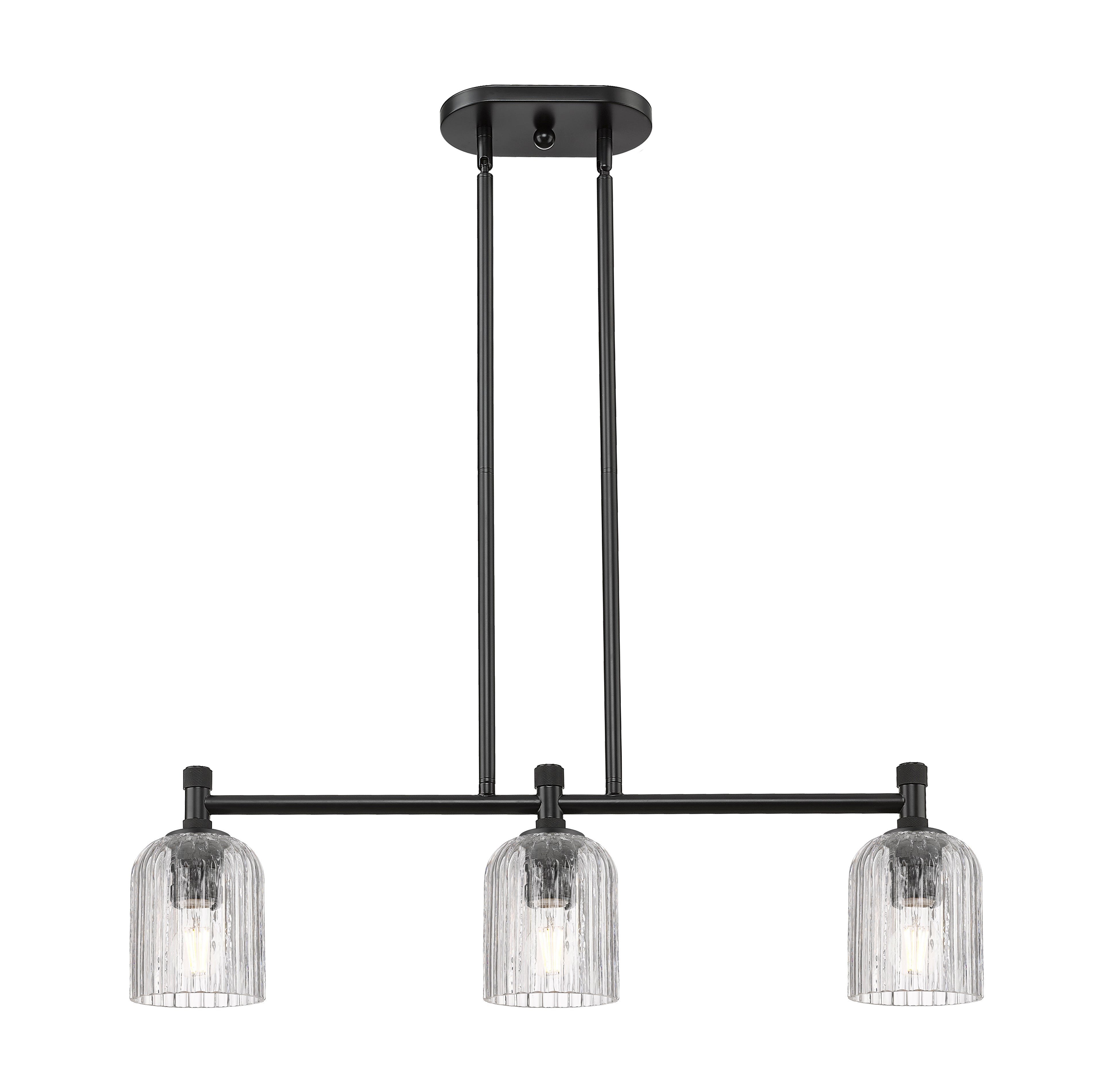 Downtown Urban Island Light Cast Brass