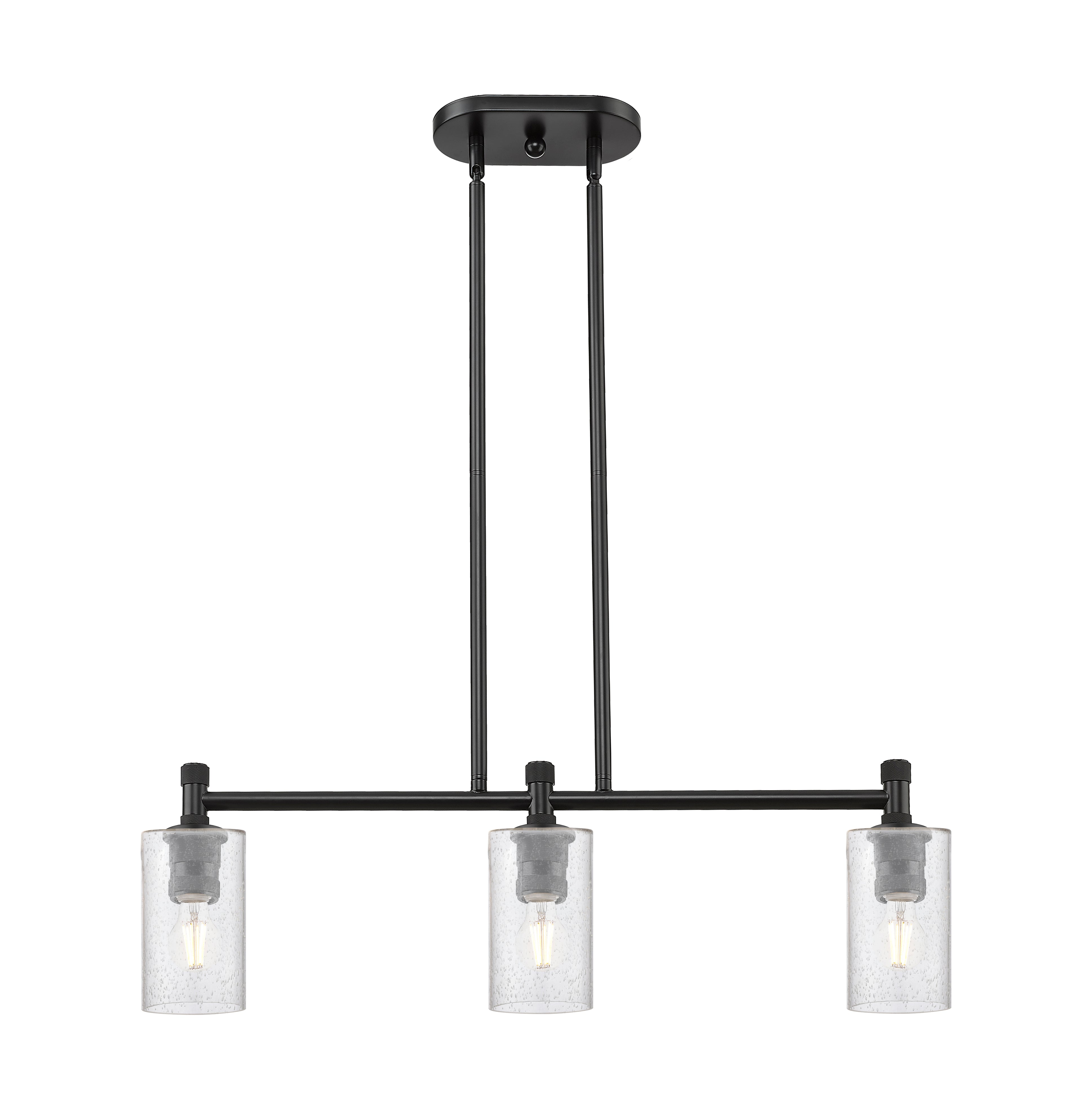 Downtown Urban Island Light Brass Glass