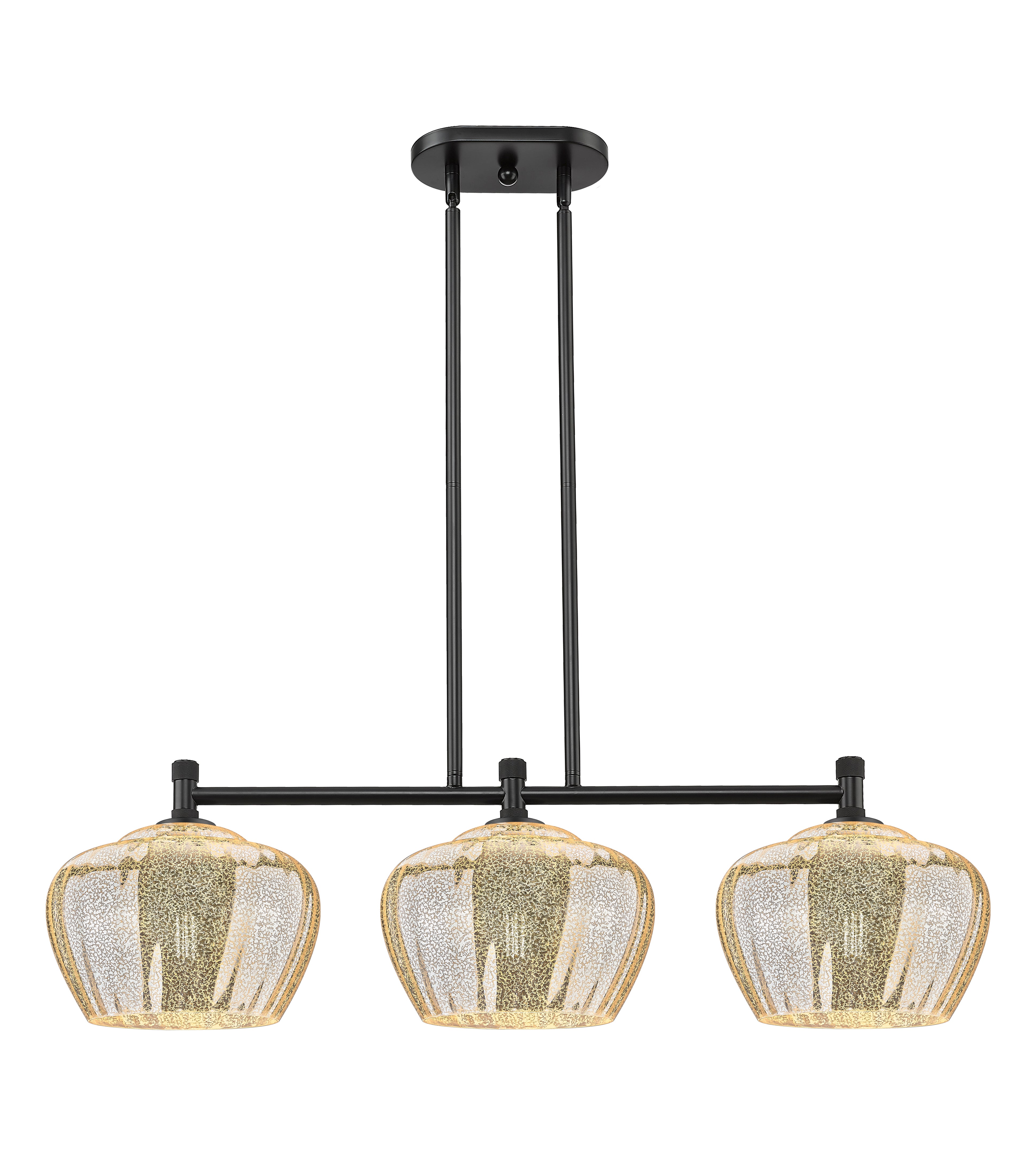 Downtown Urban Island Light Cast Brass Steel