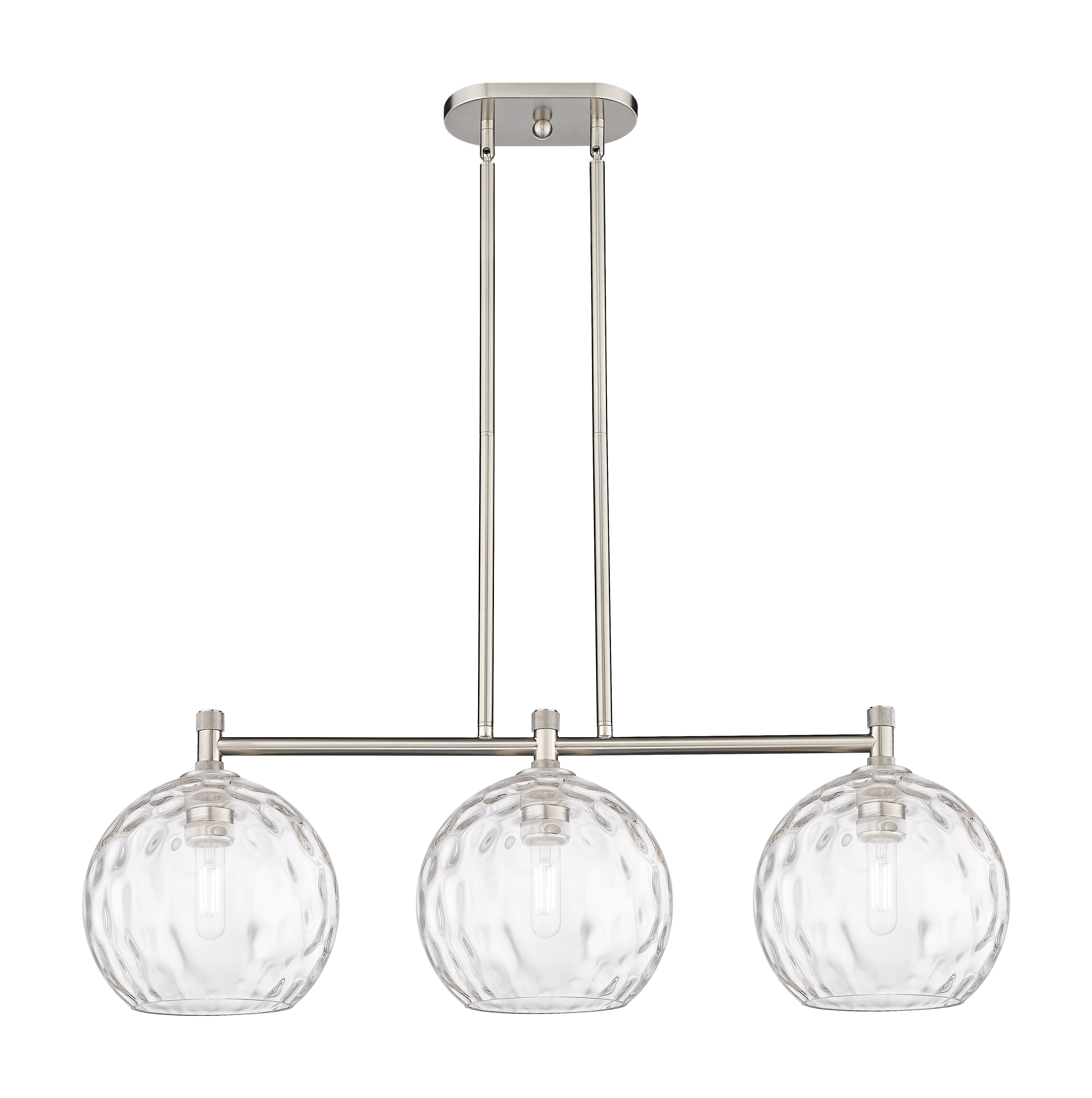 Downtown Urban Island Light Brass Glass
