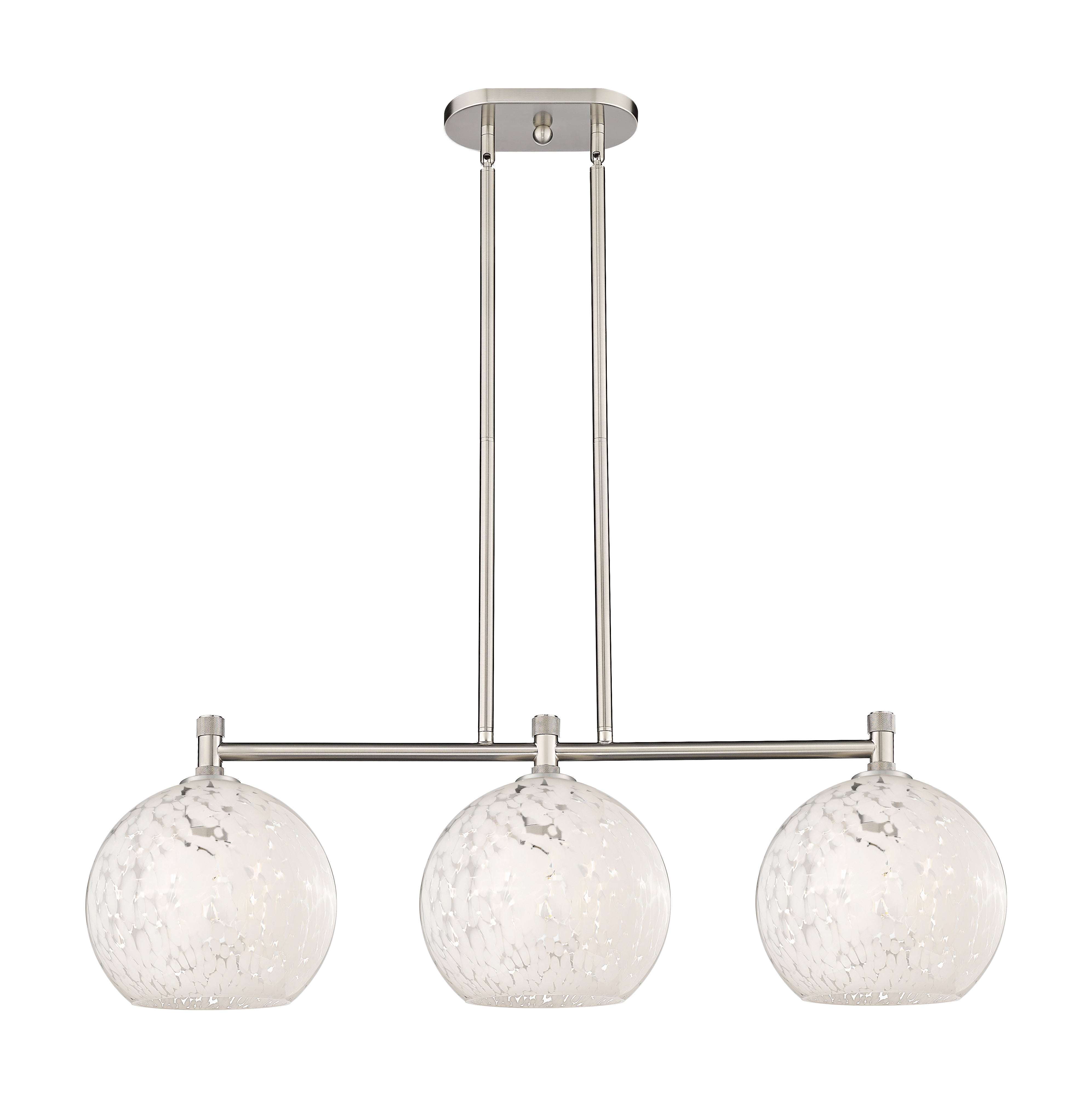 Downtown Urban Island Light Glass Steel