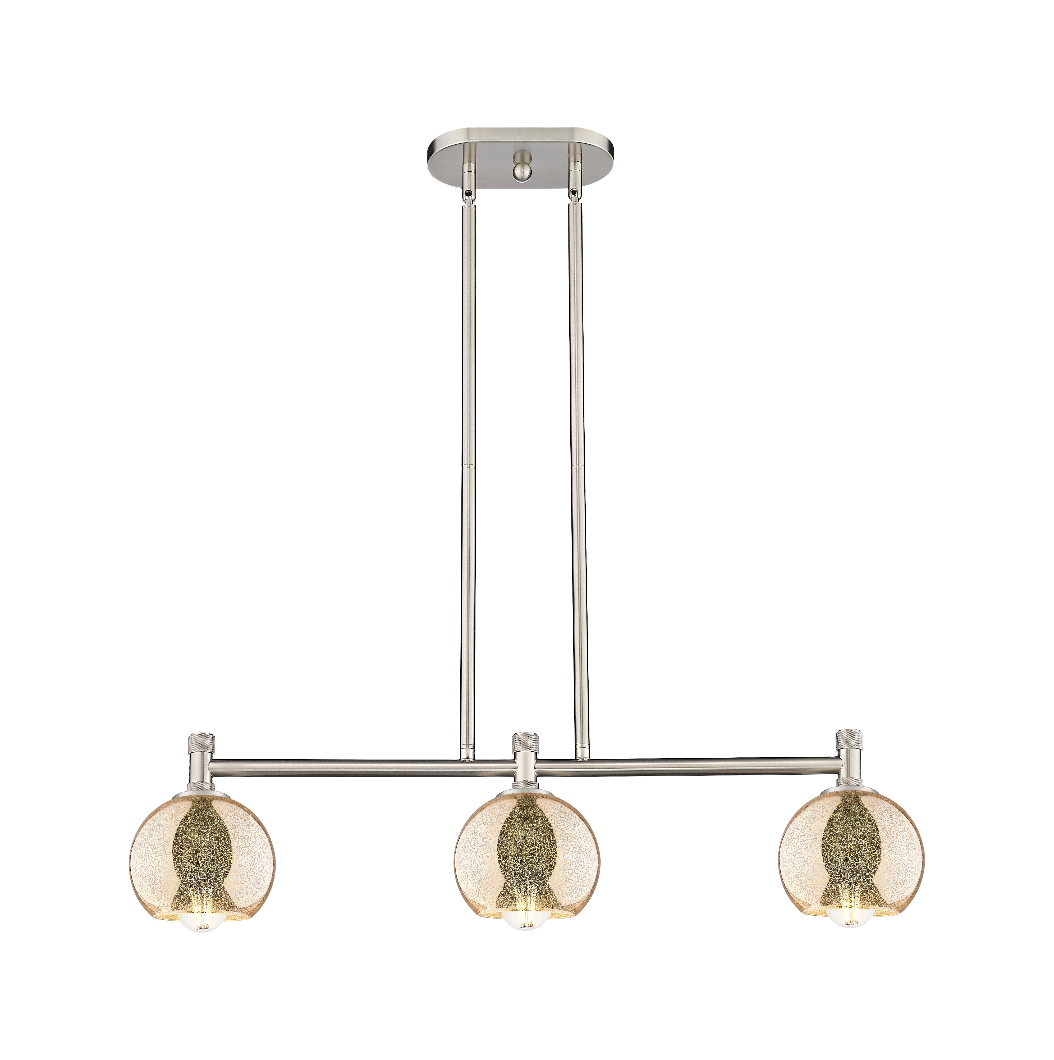 Downtown Urban Island Light Cast Brass