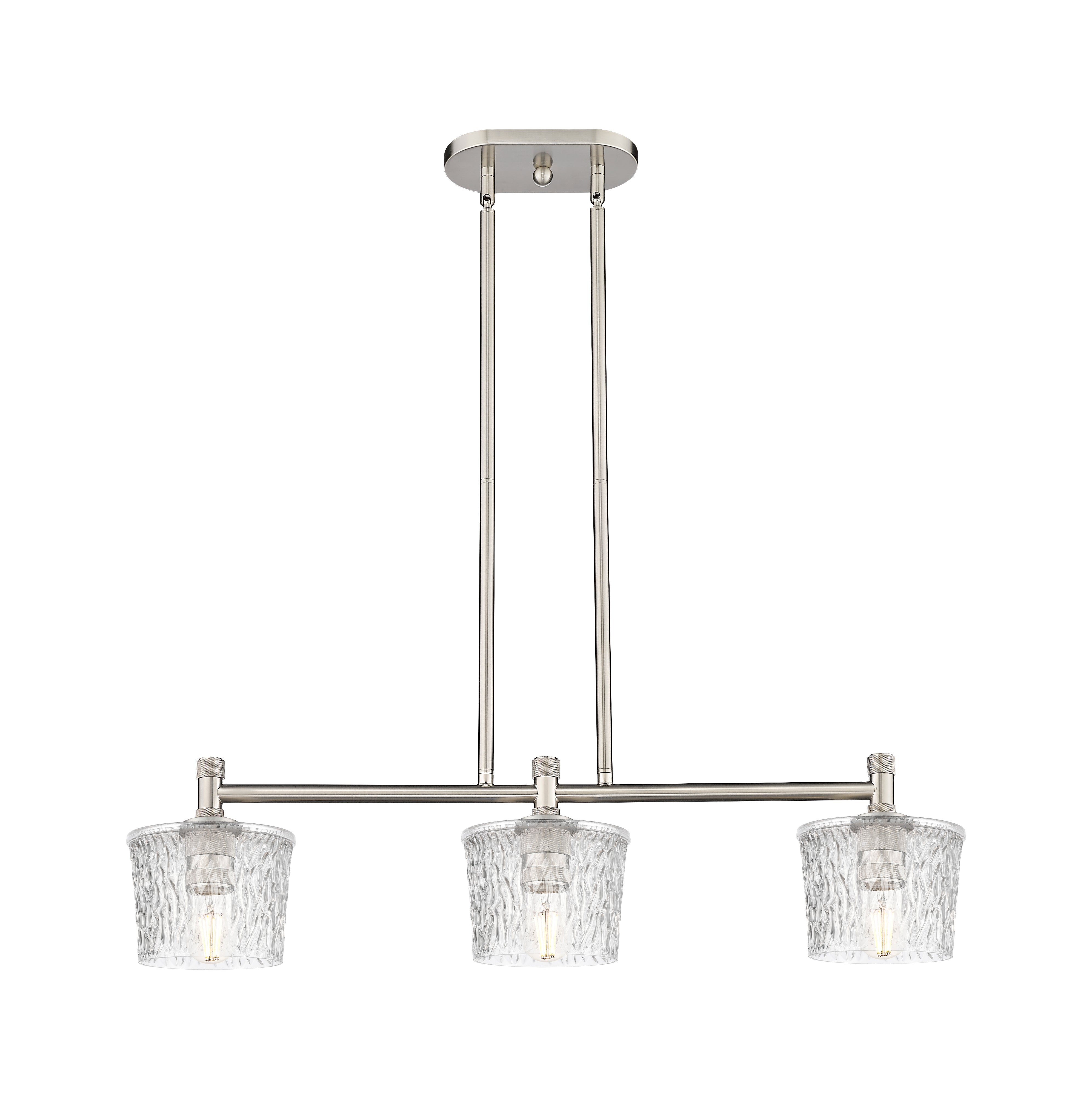 Downtown Urban Island Light Cast Brass Finish