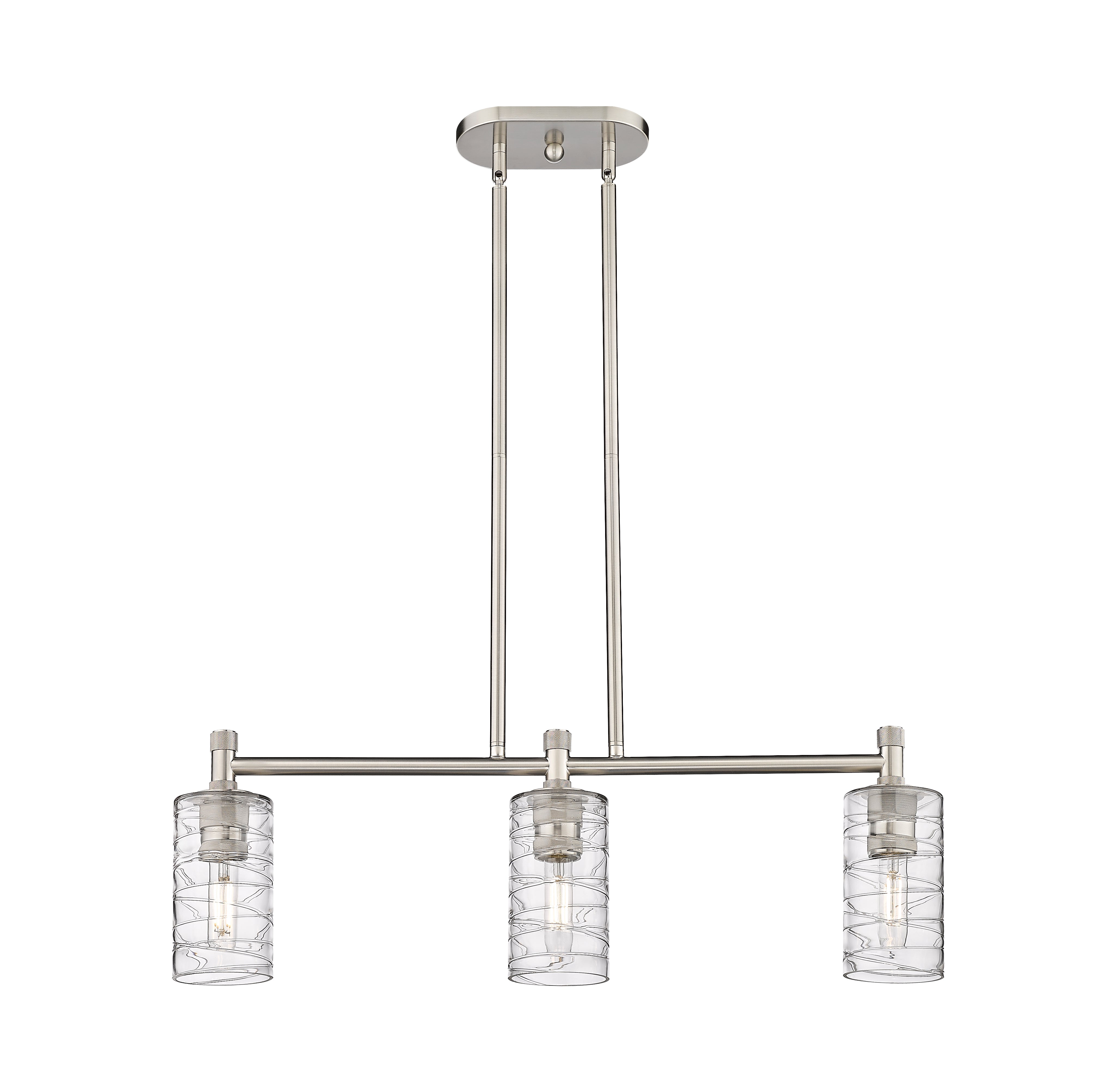 Downtown Urban Island Light Cast Brass