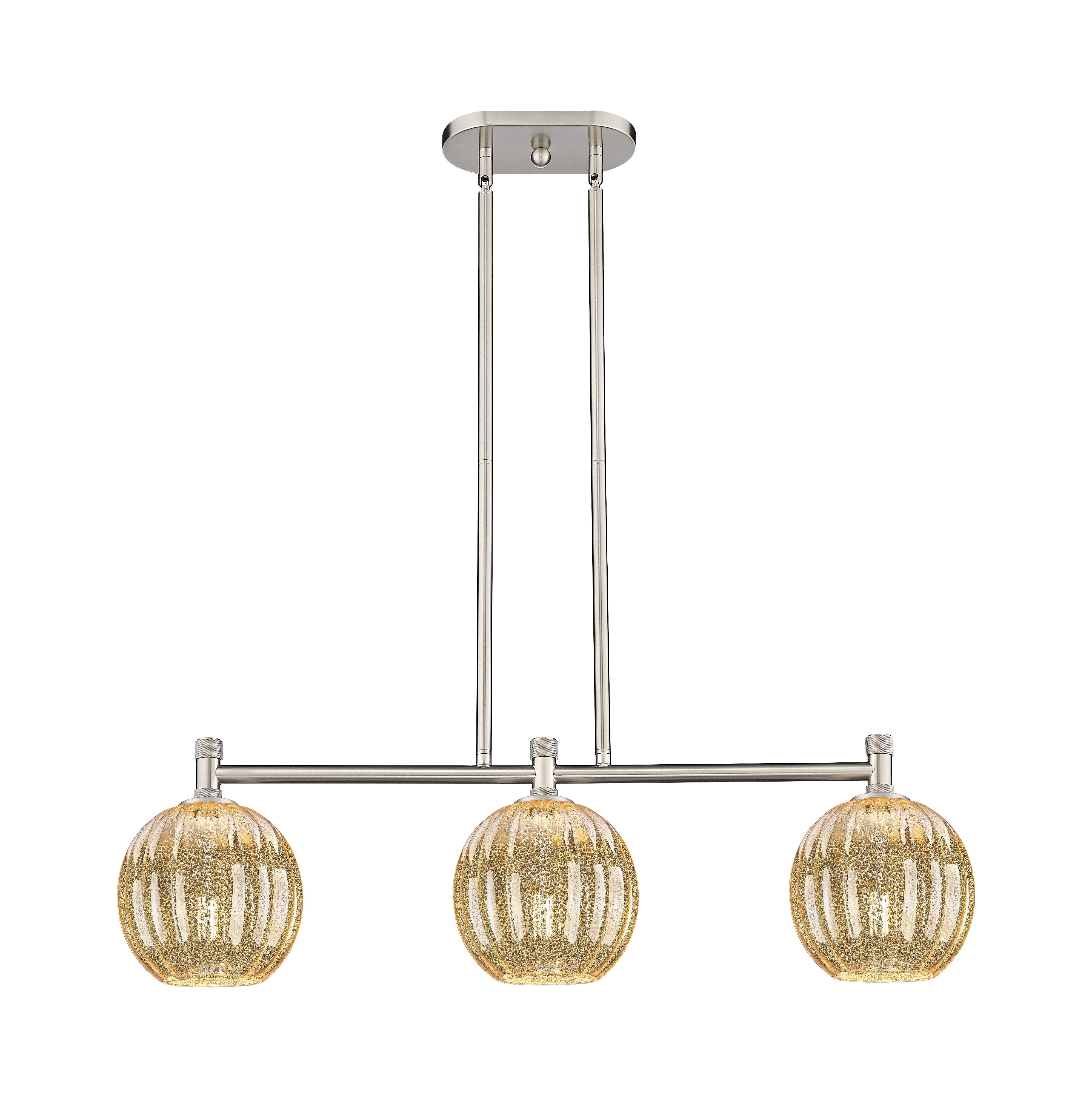 Downtown Urban Island Light Cast Brass